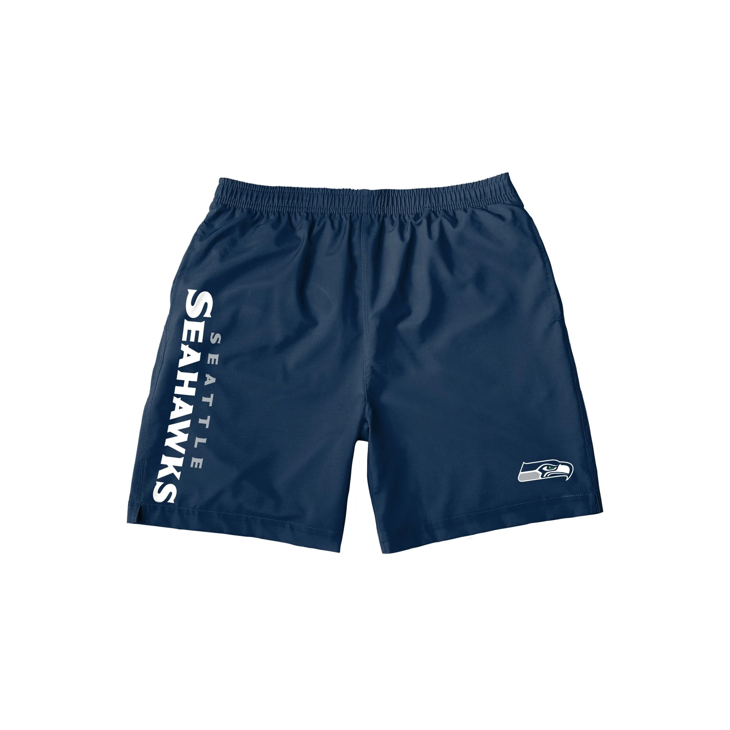 Seattle Seahawks NFL Mens Solid Wordmark Traditional Swimming Trunks - Image 4