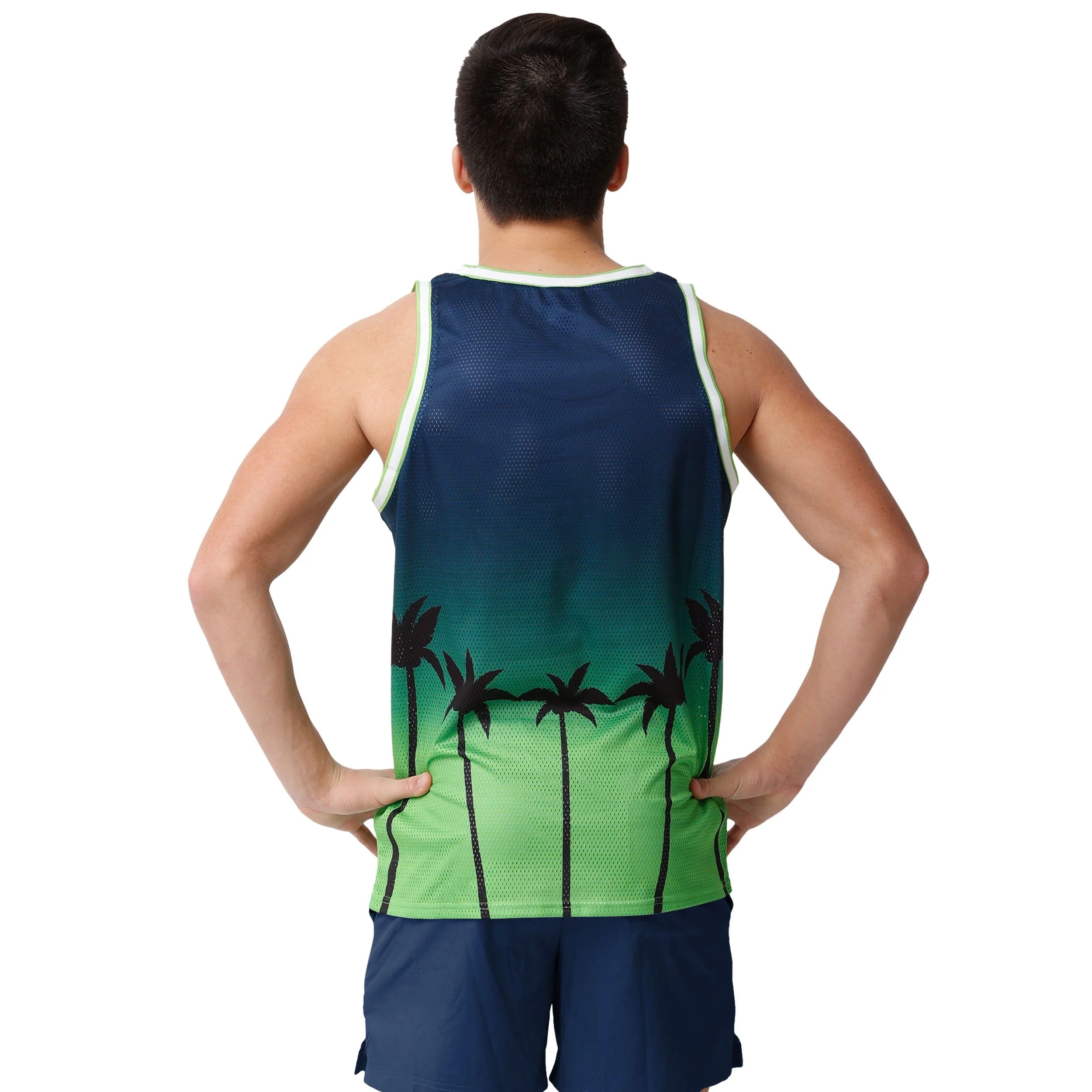 Seattle Seahawks NFL Mens Sunset Sleeveless Top - Image 2