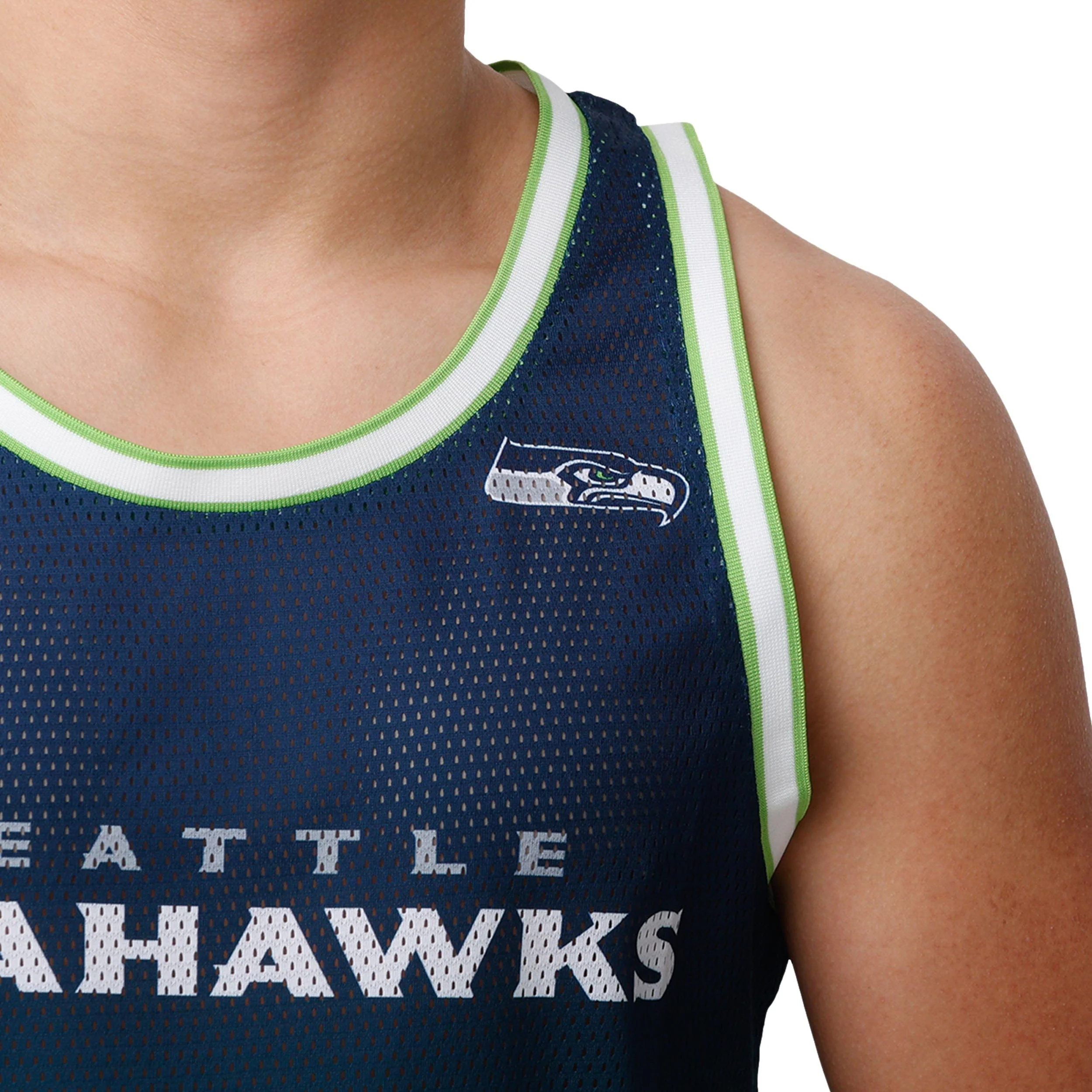 Seattle Seahawks NFL Mens Sunset Sleeveless Top - Image 3