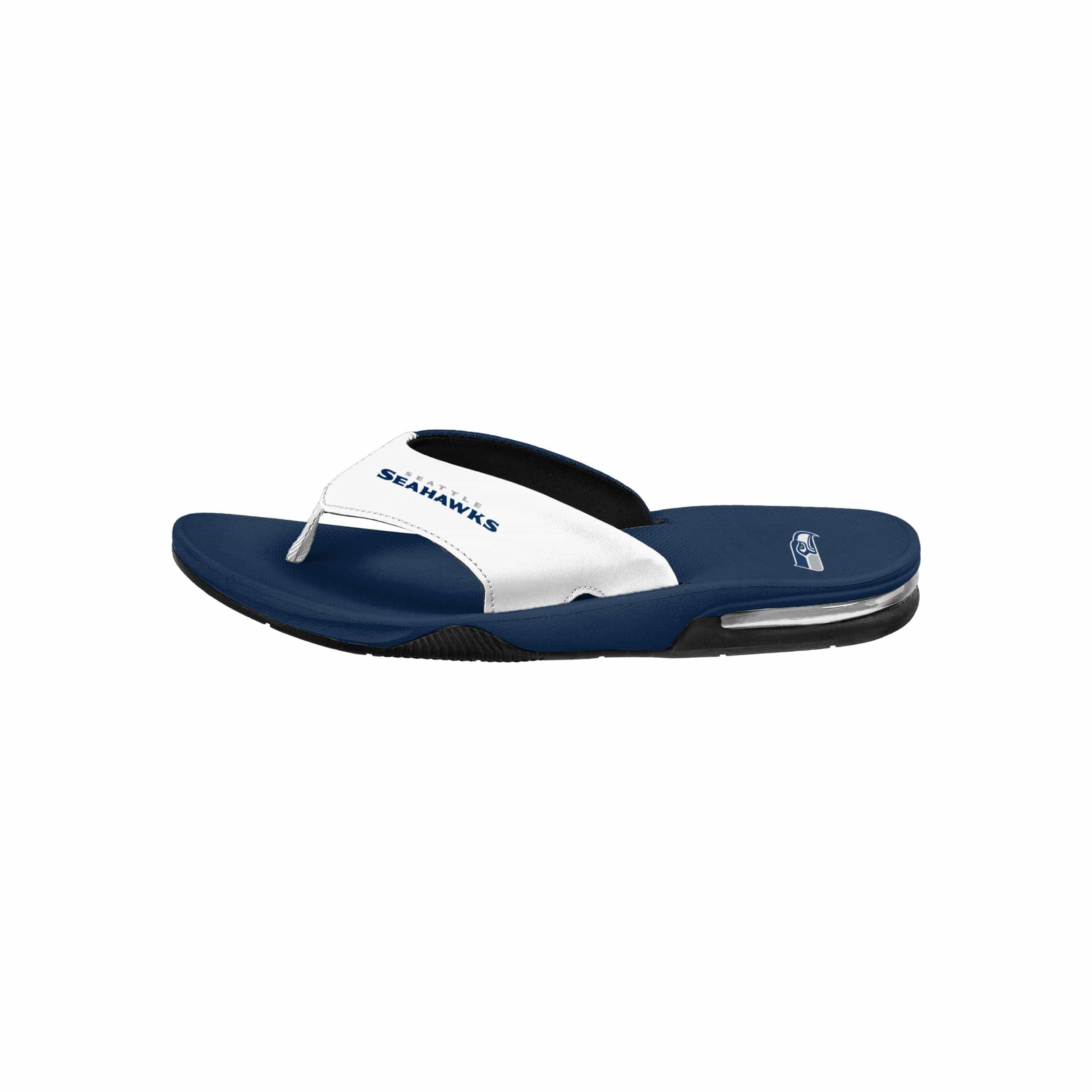 Seattle Seahawks NFL Mens Team Color Contour Flip Flops - Image 5