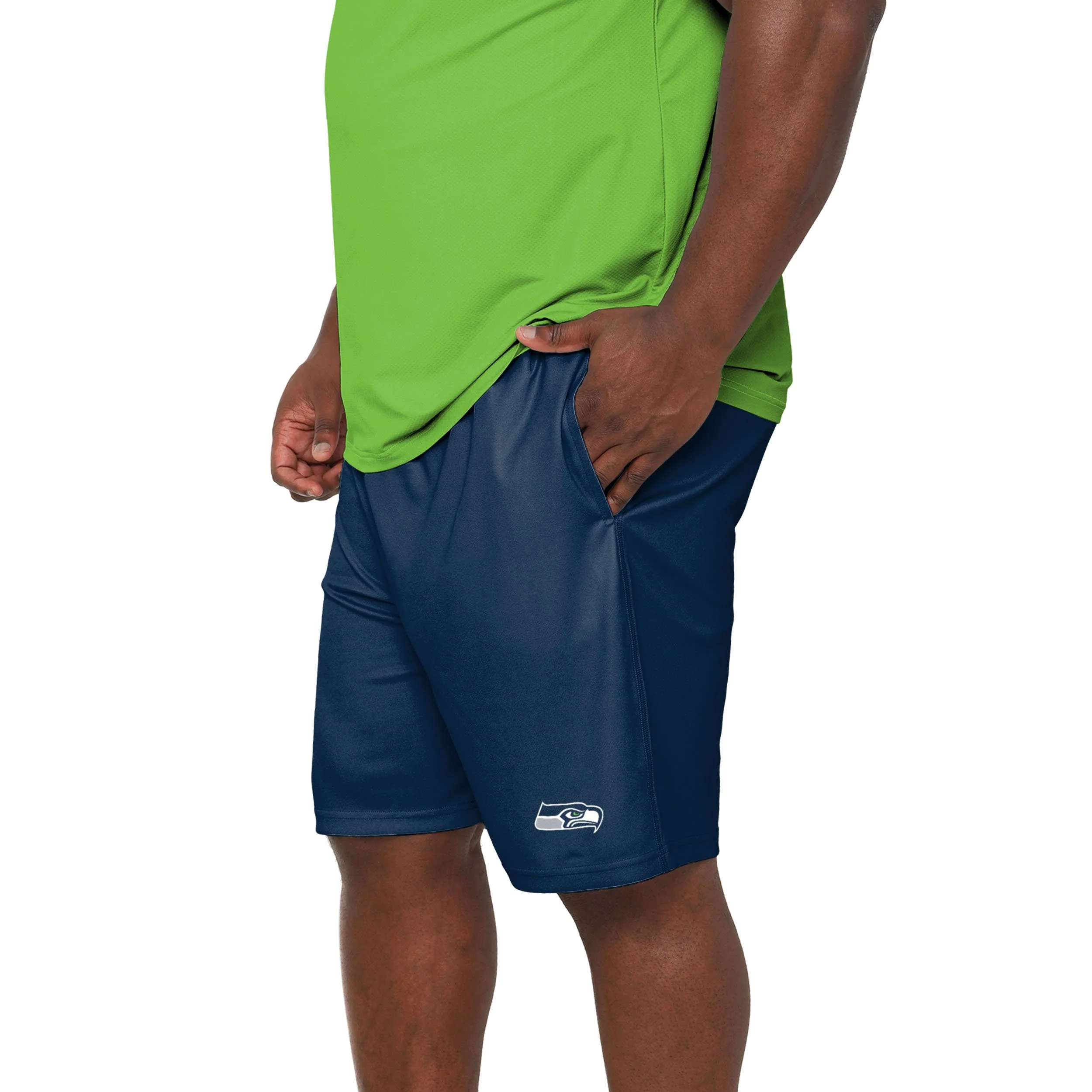 Seattle Seahawks NFL Mens Team Workout Training Shorts - Image 2