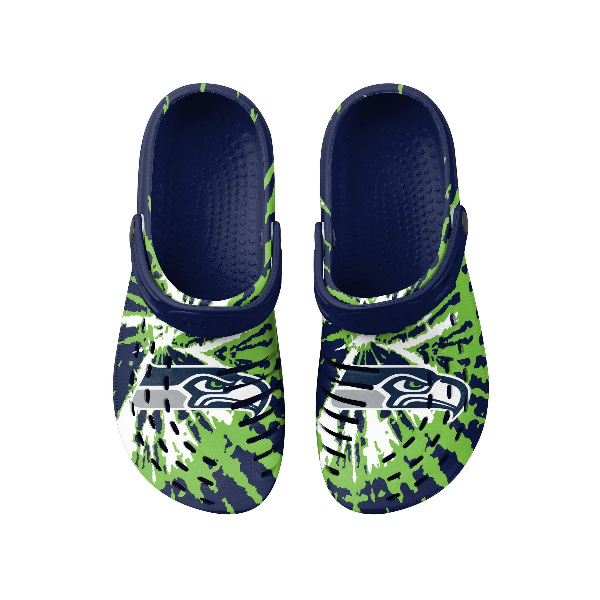 Seattle Seahawks NFL Mens Tie-Dye Clog With Strap - Image 4