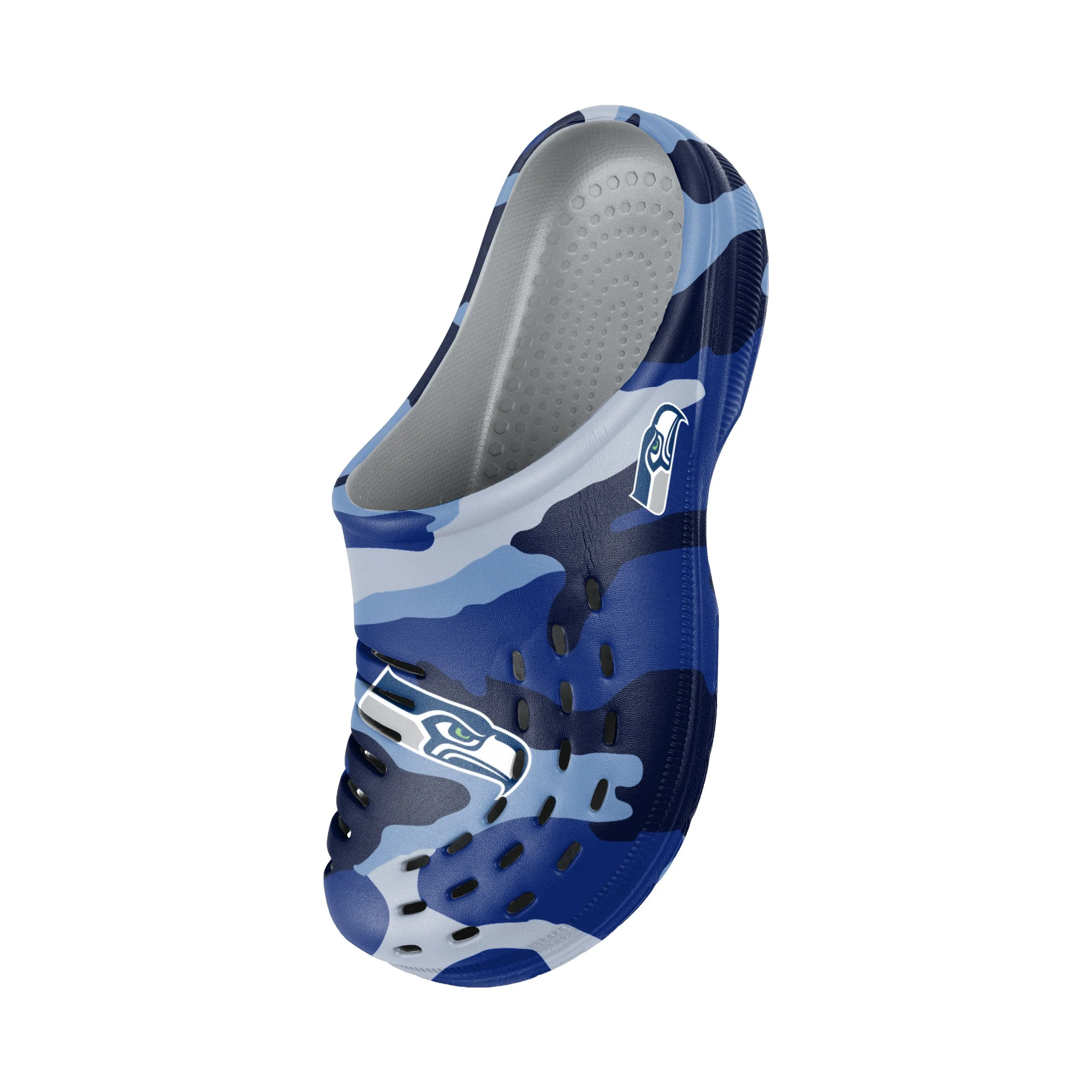Seattle Seahawks NFL Mens Tonal Camo Clog - Image 3