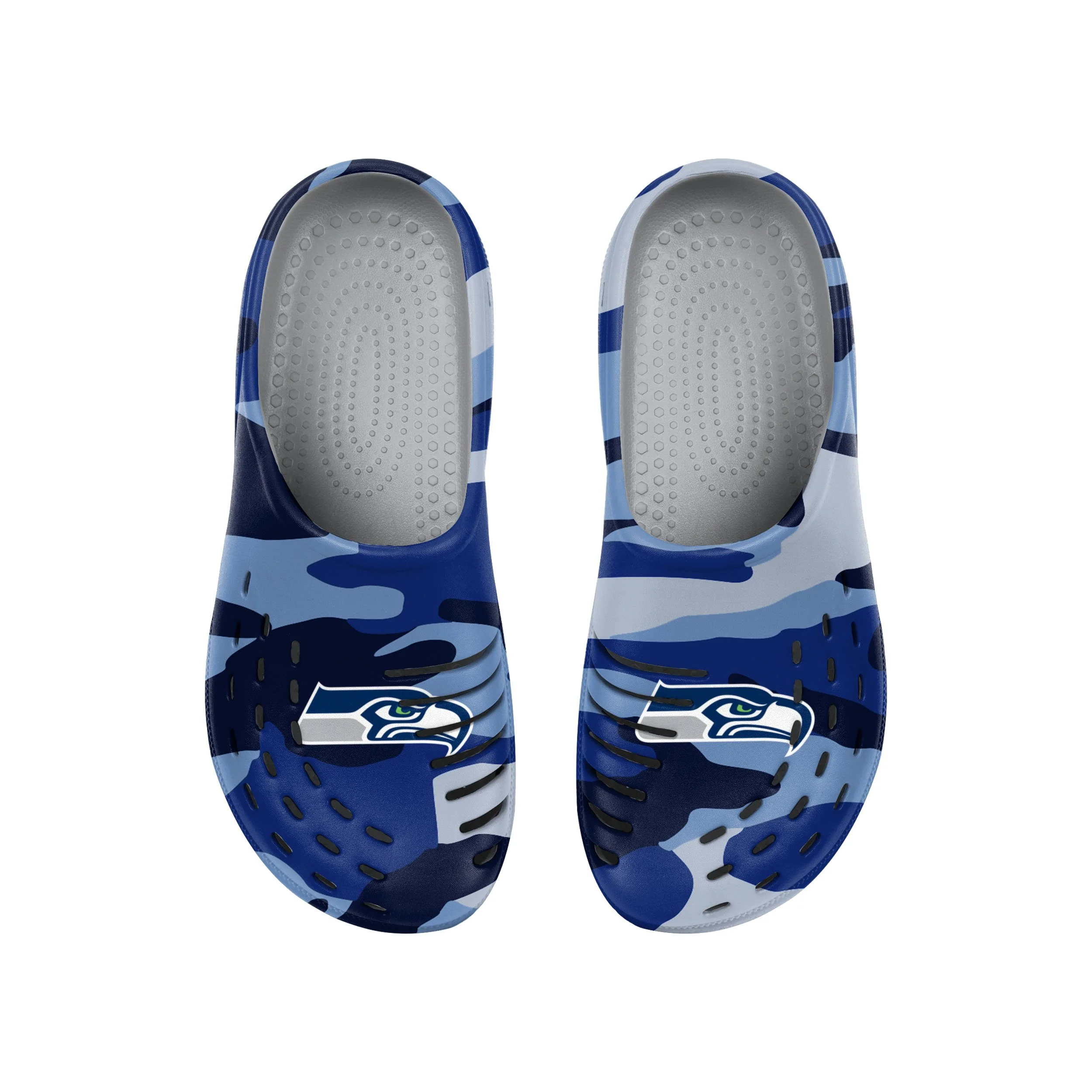 Seattle Seahawks NFL Mens Tonal Camo Clog - Image 4