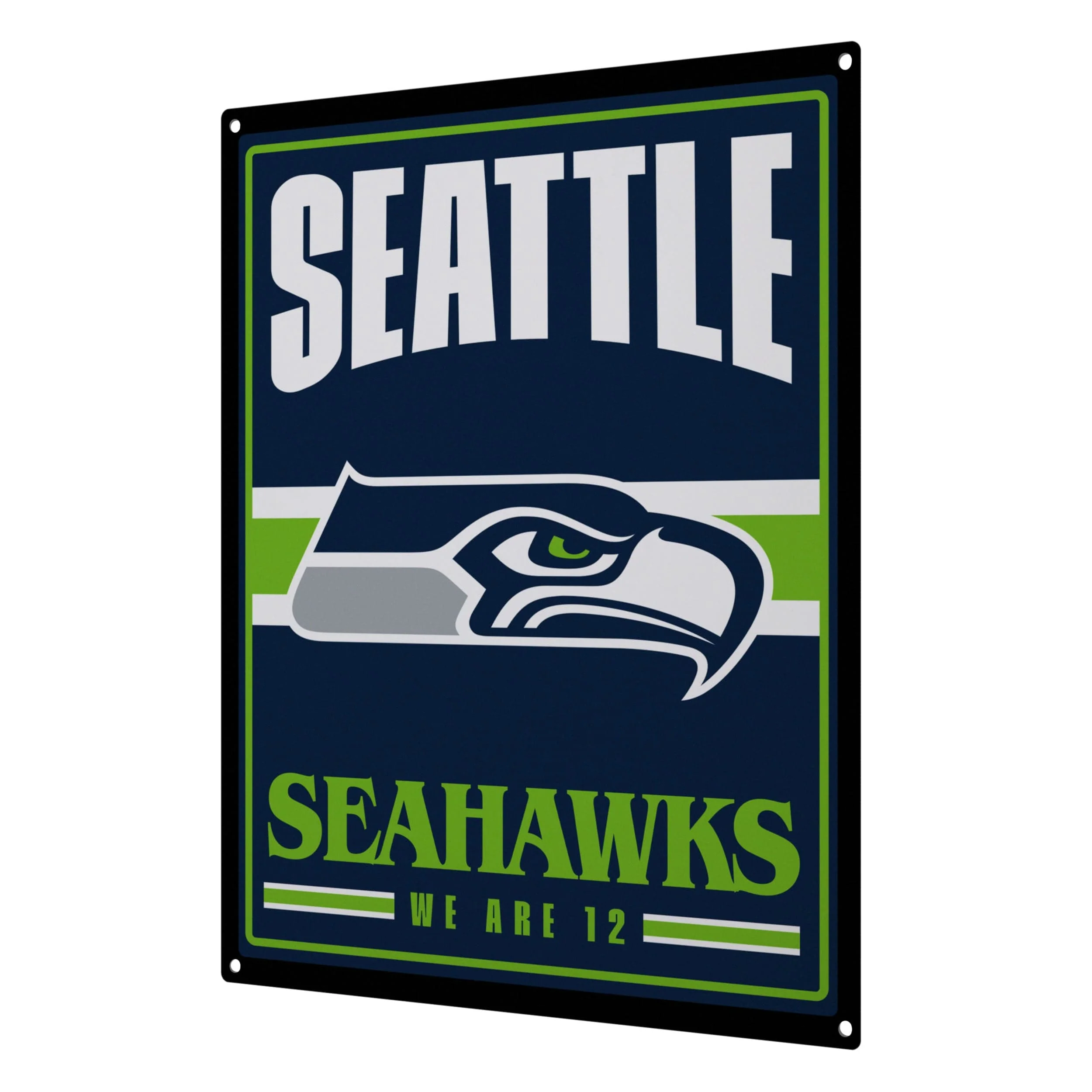 Seattle Seahawks NFL Metal Tacker Wall Sign - Image 2