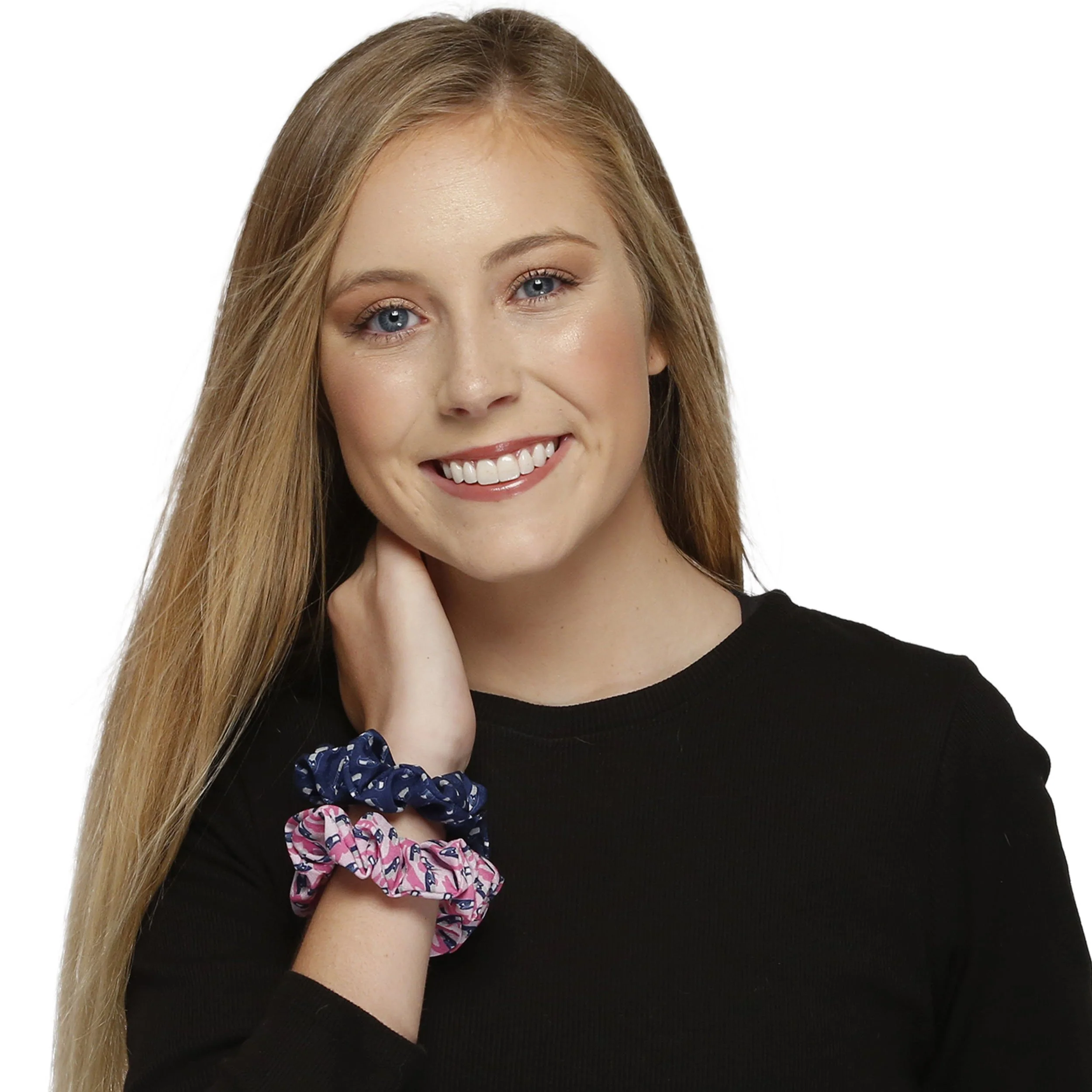 Seattle Seahawks NFL Mini Print 3 Pack Scrunchies - Image 5