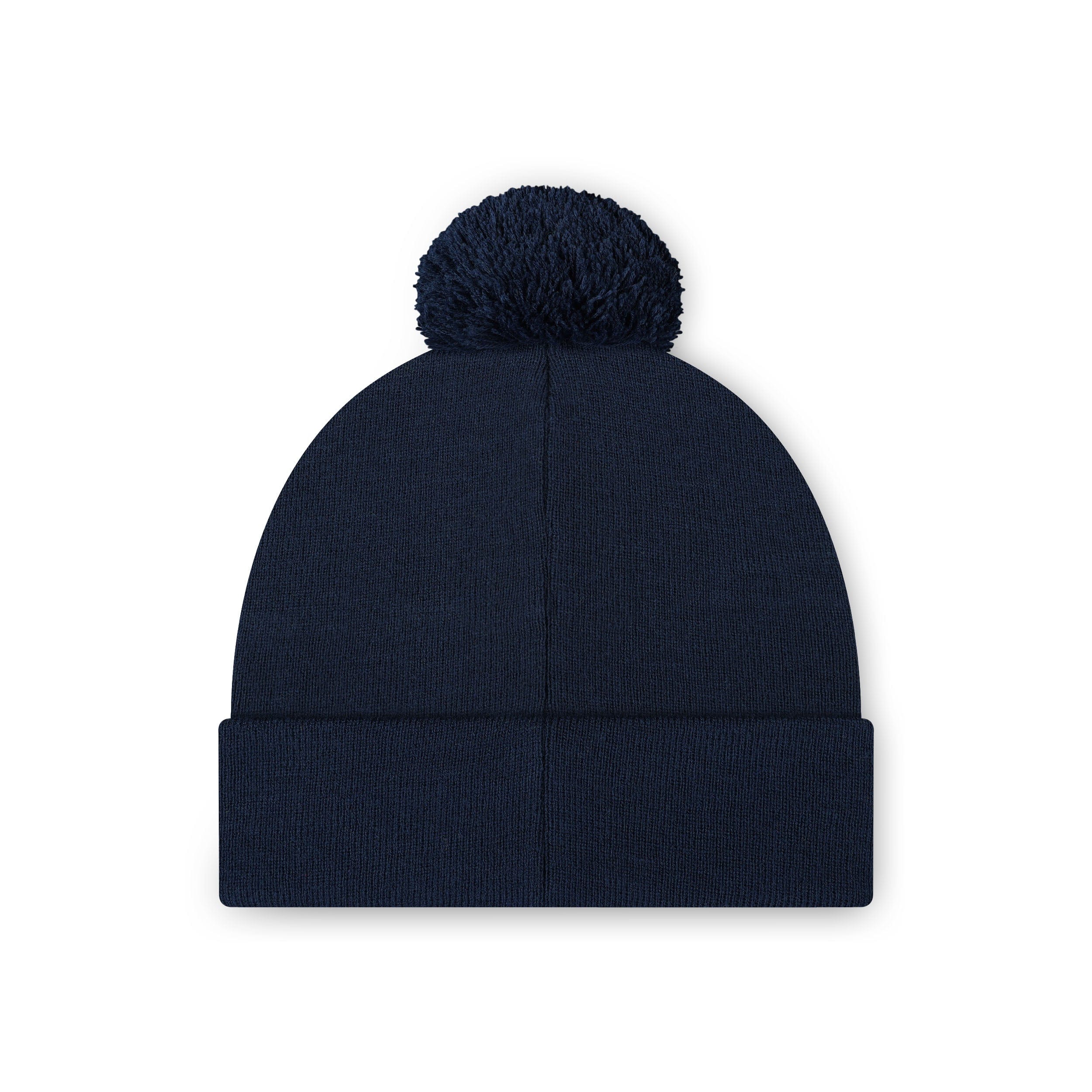 Seattle Seahawks NFL Navy Basic Primary Logo Pom Beanie - Image 2