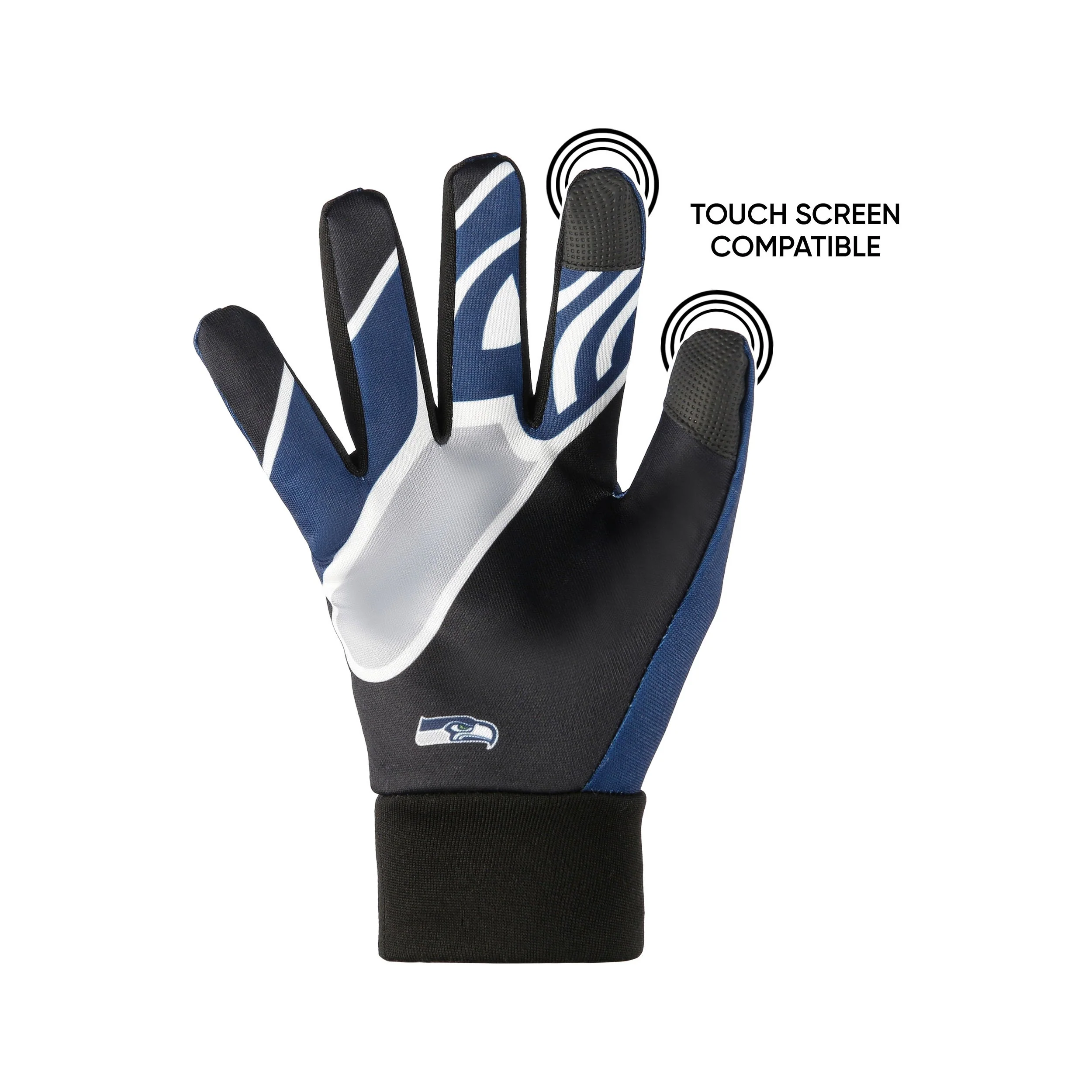 Seattle Seahawks NFL Palm Logo Texting Gloves - Image 3