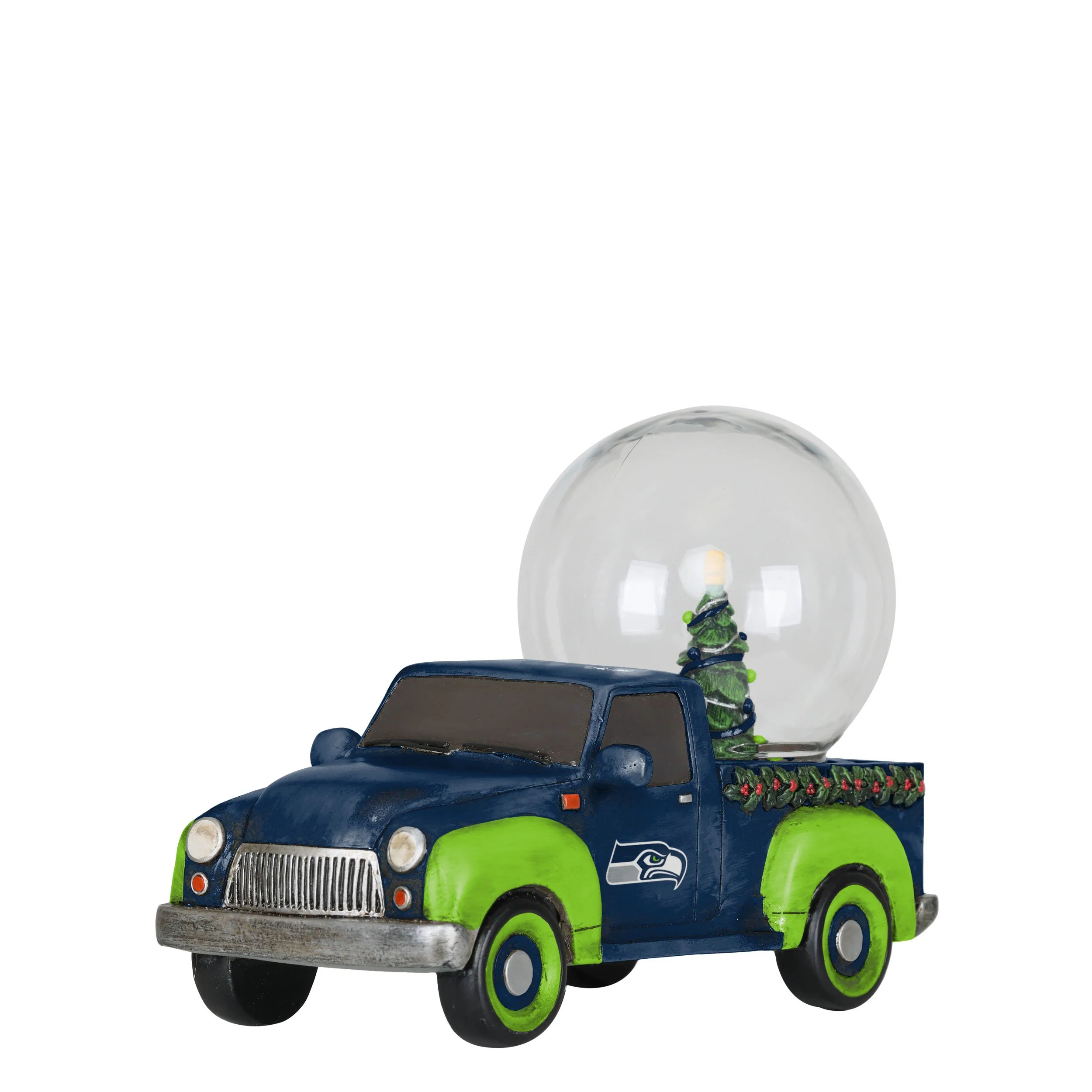 Seattle Seahawks NFL Pickup Truck Snow Globe - Image 2