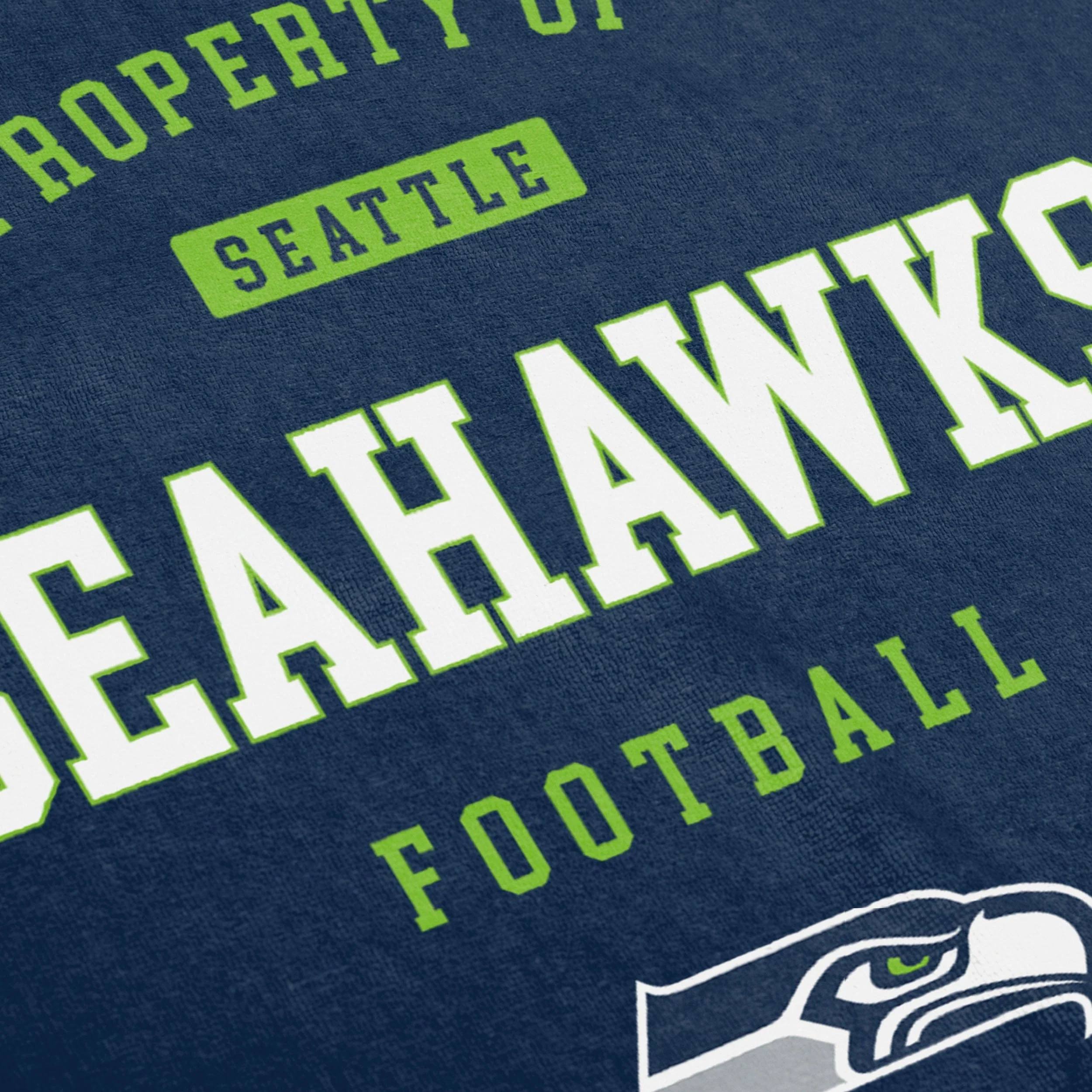 Seattle Seahawks NFL Property Of Beach Towel - Image 2