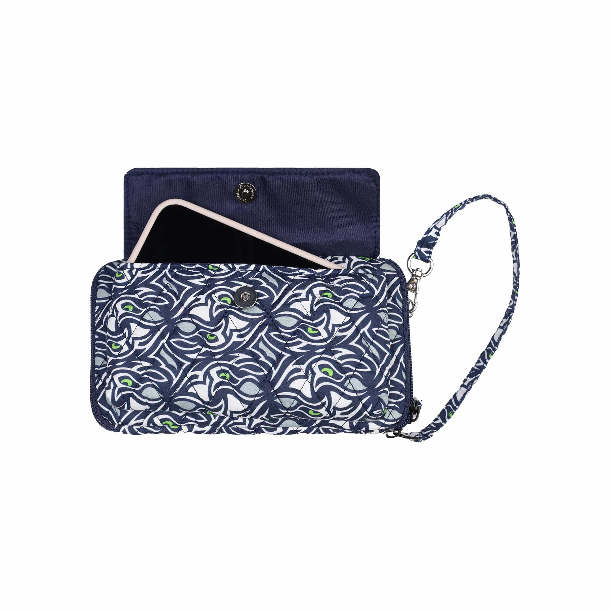 Seattle Seahawks NFL Quilted Printed Wristlet - Image 4