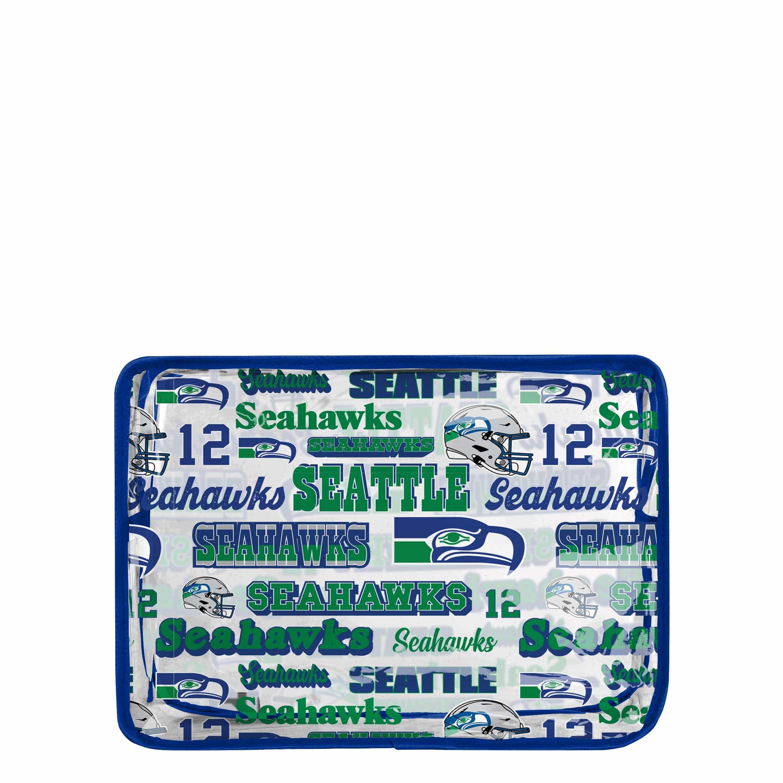 Seattle Seahawks NFL Repeat Retro Print Clear Cosmetic Bag - Image 5