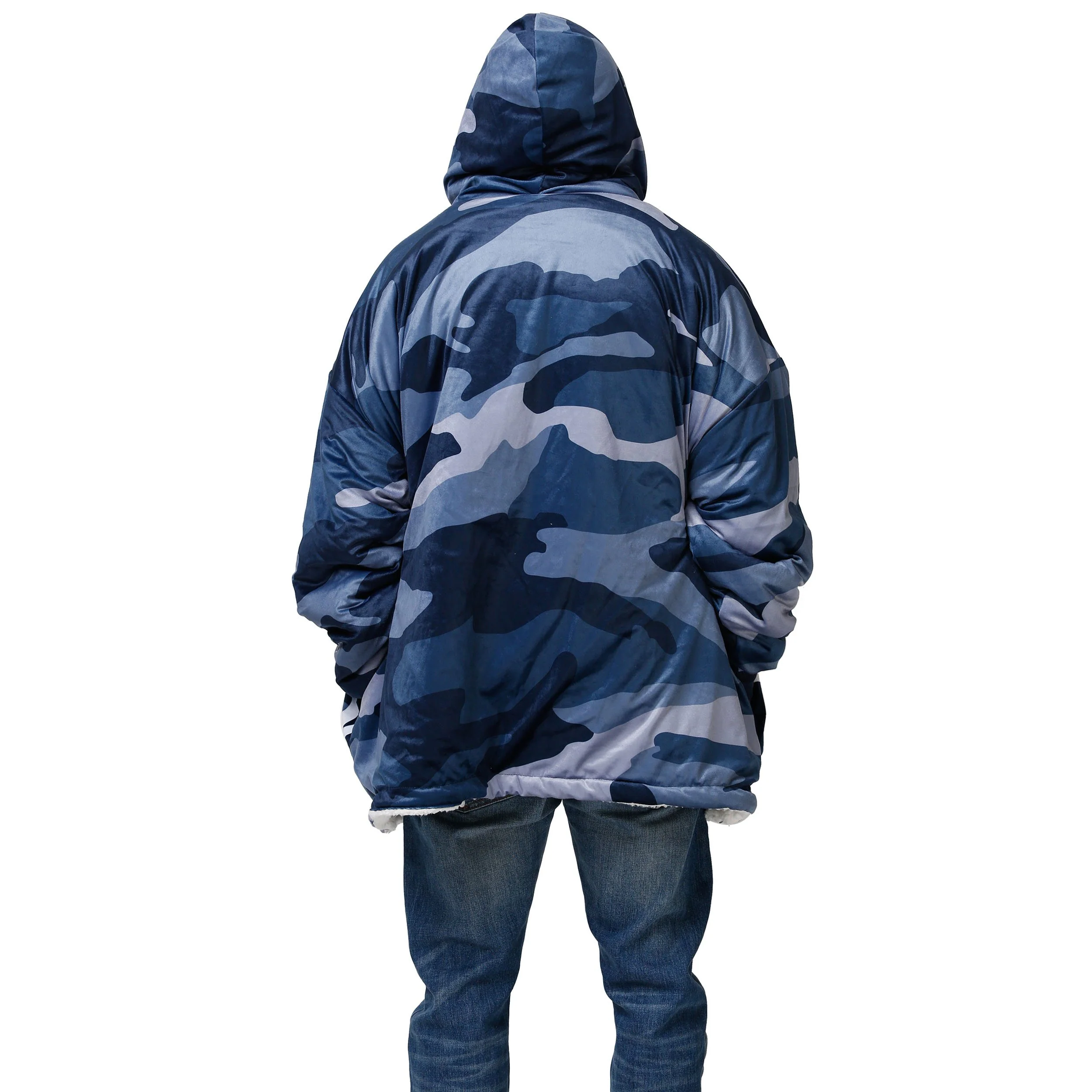 Seattle Seahawks NFL Reversible Team Color Camo Hoodeez - Image 2