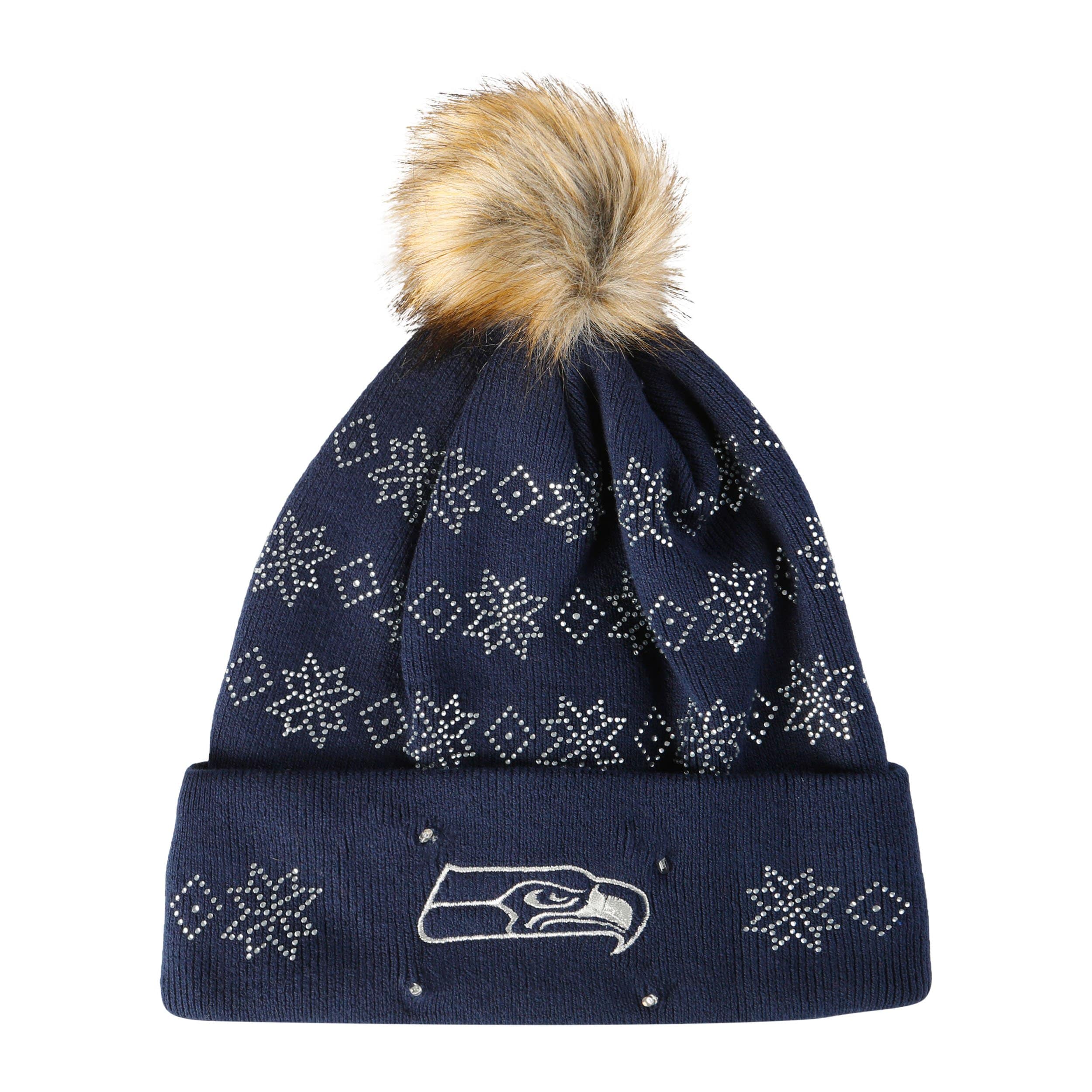 Seattle Seahawks NFL Rhinestone Light Up Beanie - Image 3