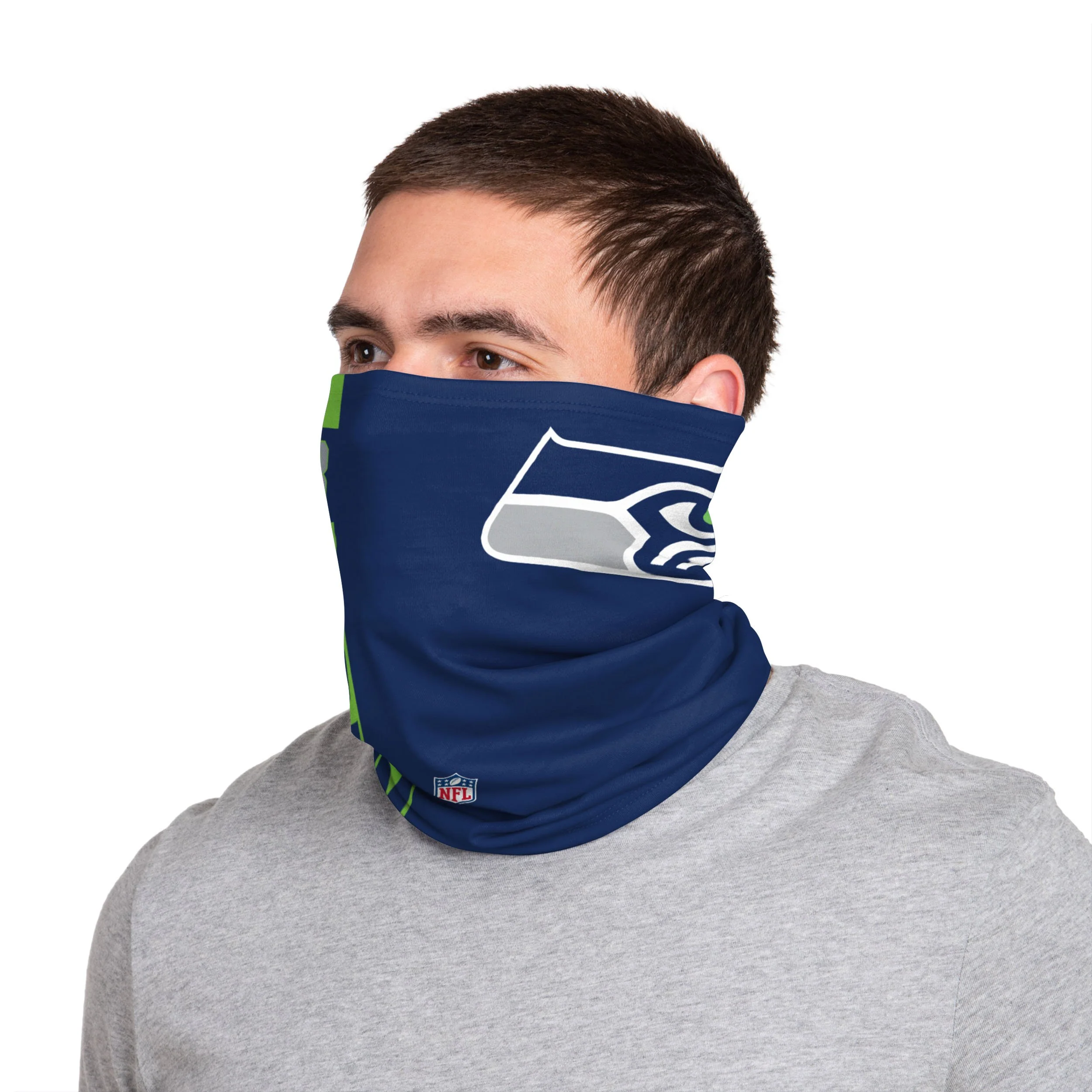 Seattle Seahawks NFL Russell Wilson On-Field Sideline Logo Gaiter Scarf - Image 2
