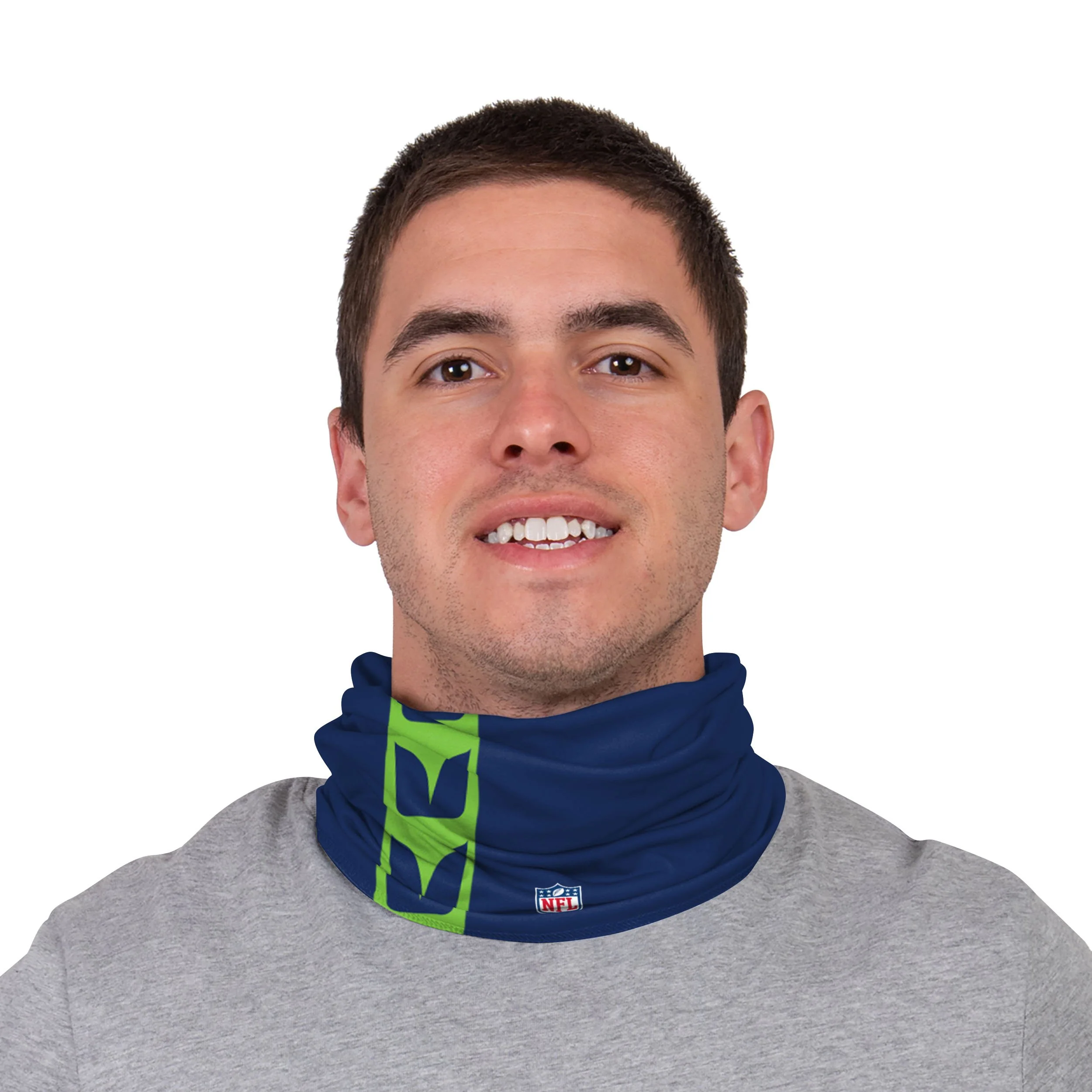Seattle Seahawks NFL Russell Wilson On-Field Sideline Logo Gaiter Scarf - Image 3