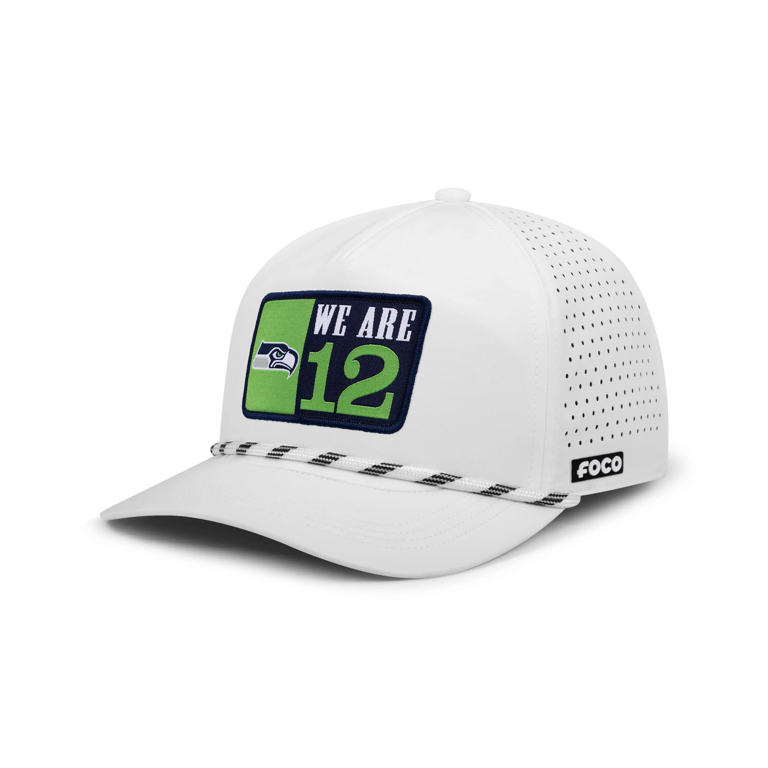 Seattle Seahawks NFL Slogan Patch Poly Pro Marquee RF Cap (PREORDER - SHIPS LATE JULY)