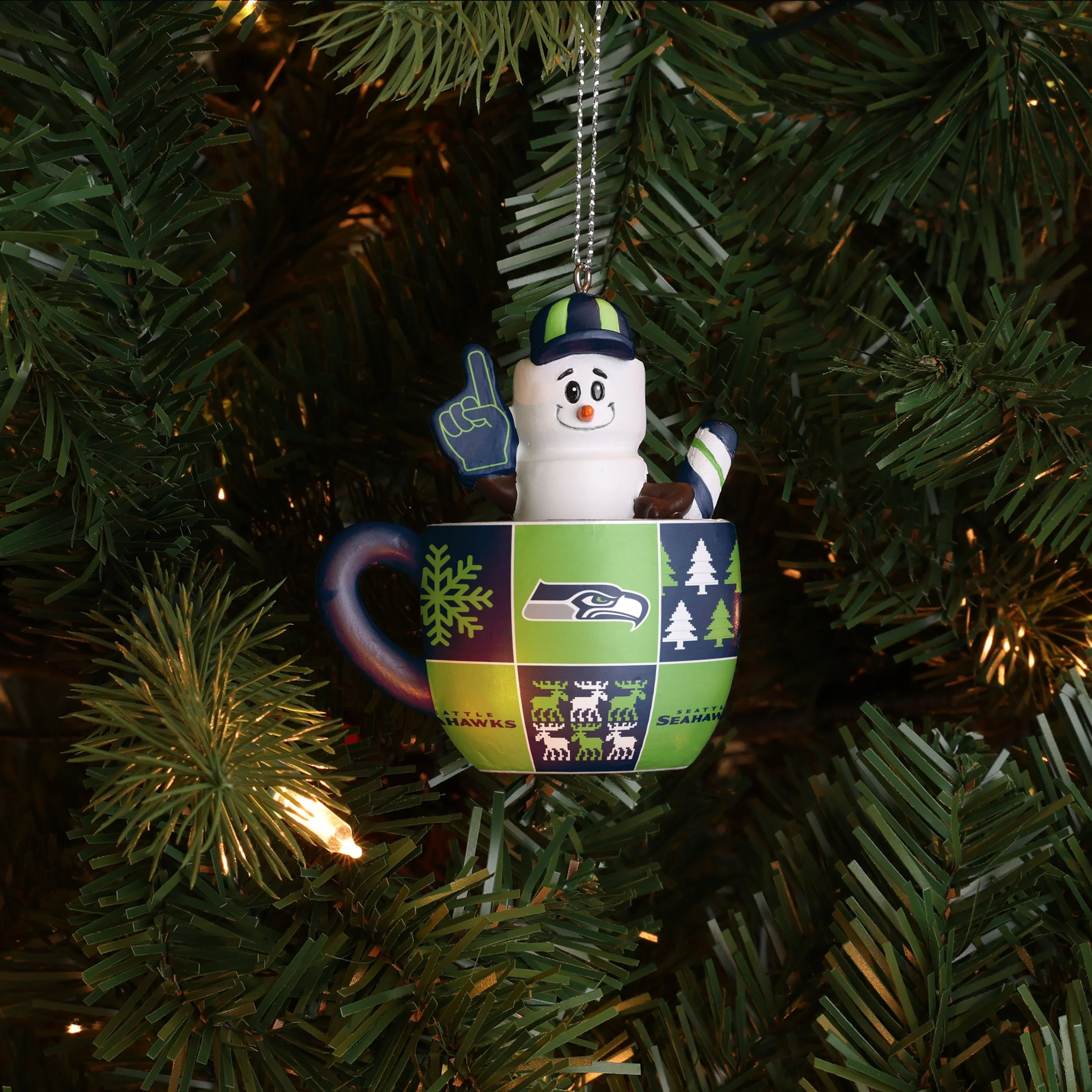 Seattle Seahawks NFL Smores Mug Ornament - Image 2