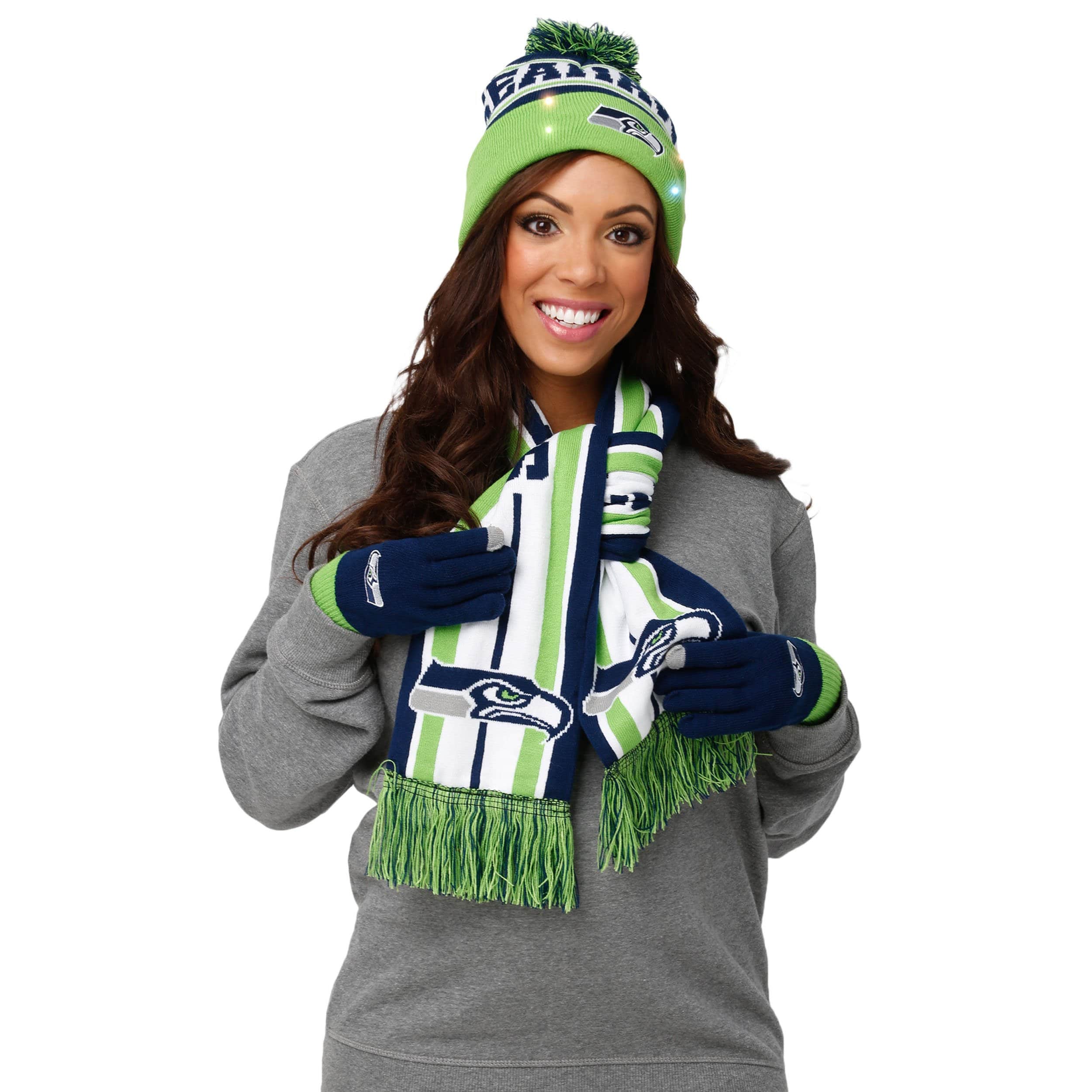 Seattle Seahawks NFL Snow Stealer Cold Weather Set - Image 4