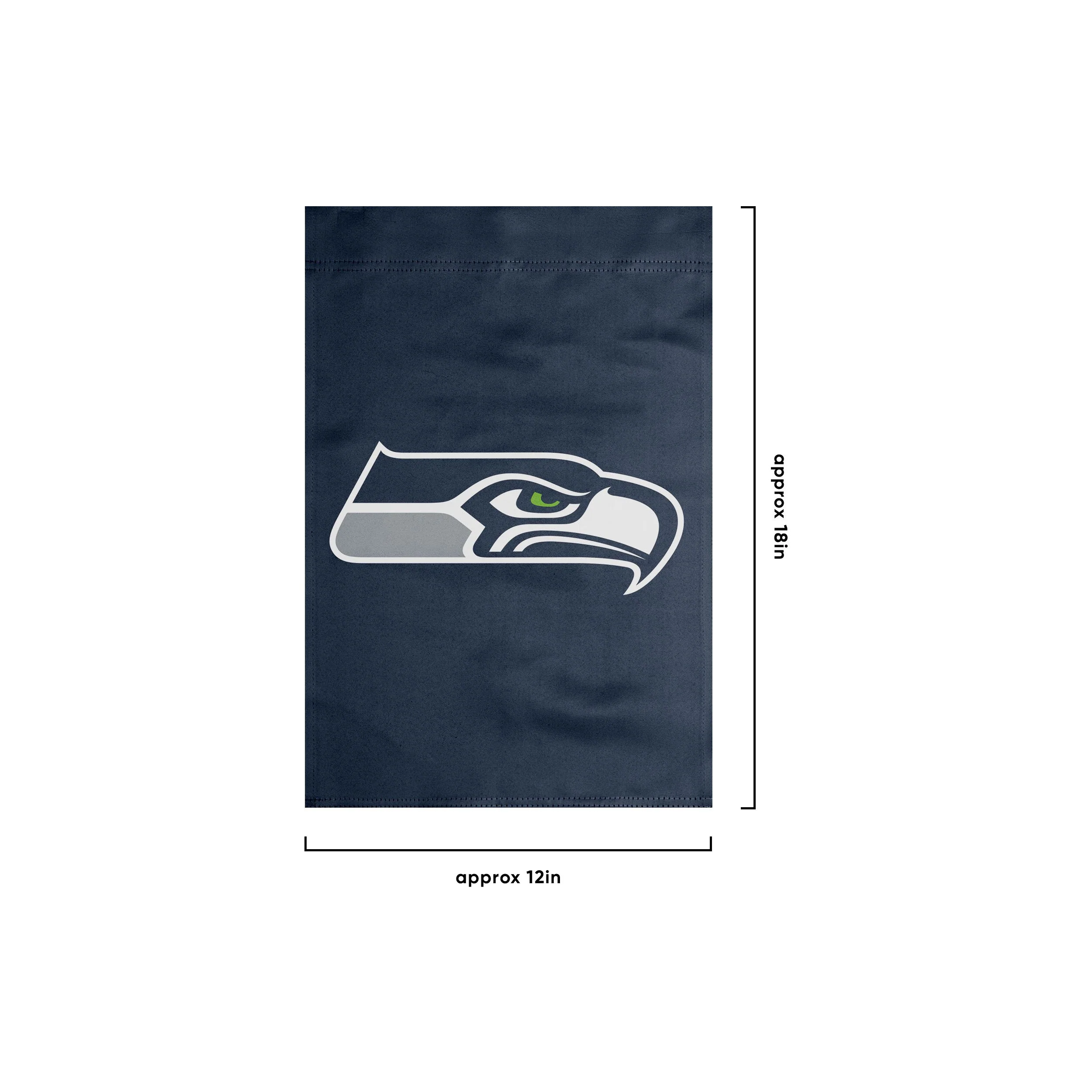 Seattle Seahawks NFL Solid Garden Flag - Image 3