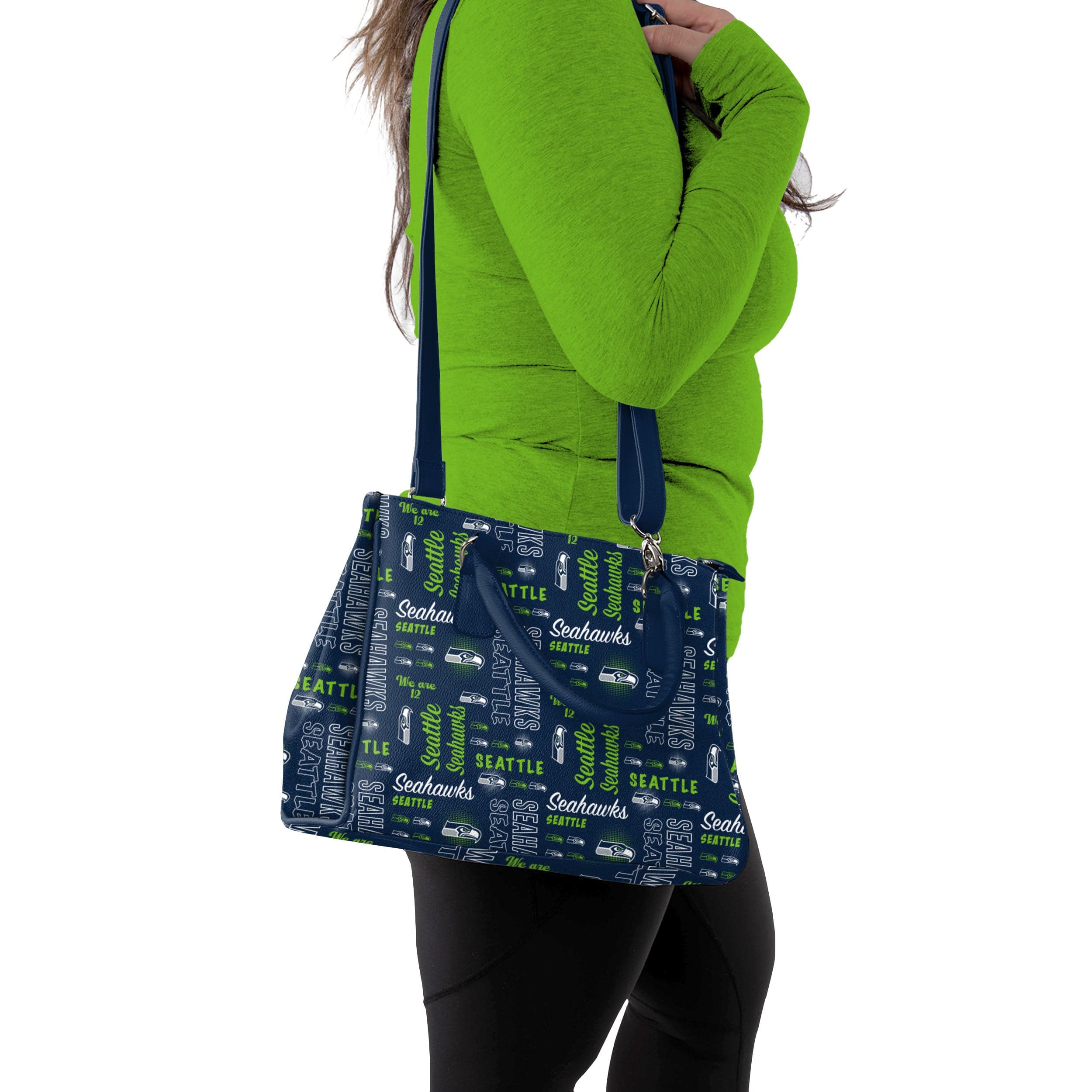 Seattle Seahawks NFL Spirited Style Printed Collection Purse - Image 2