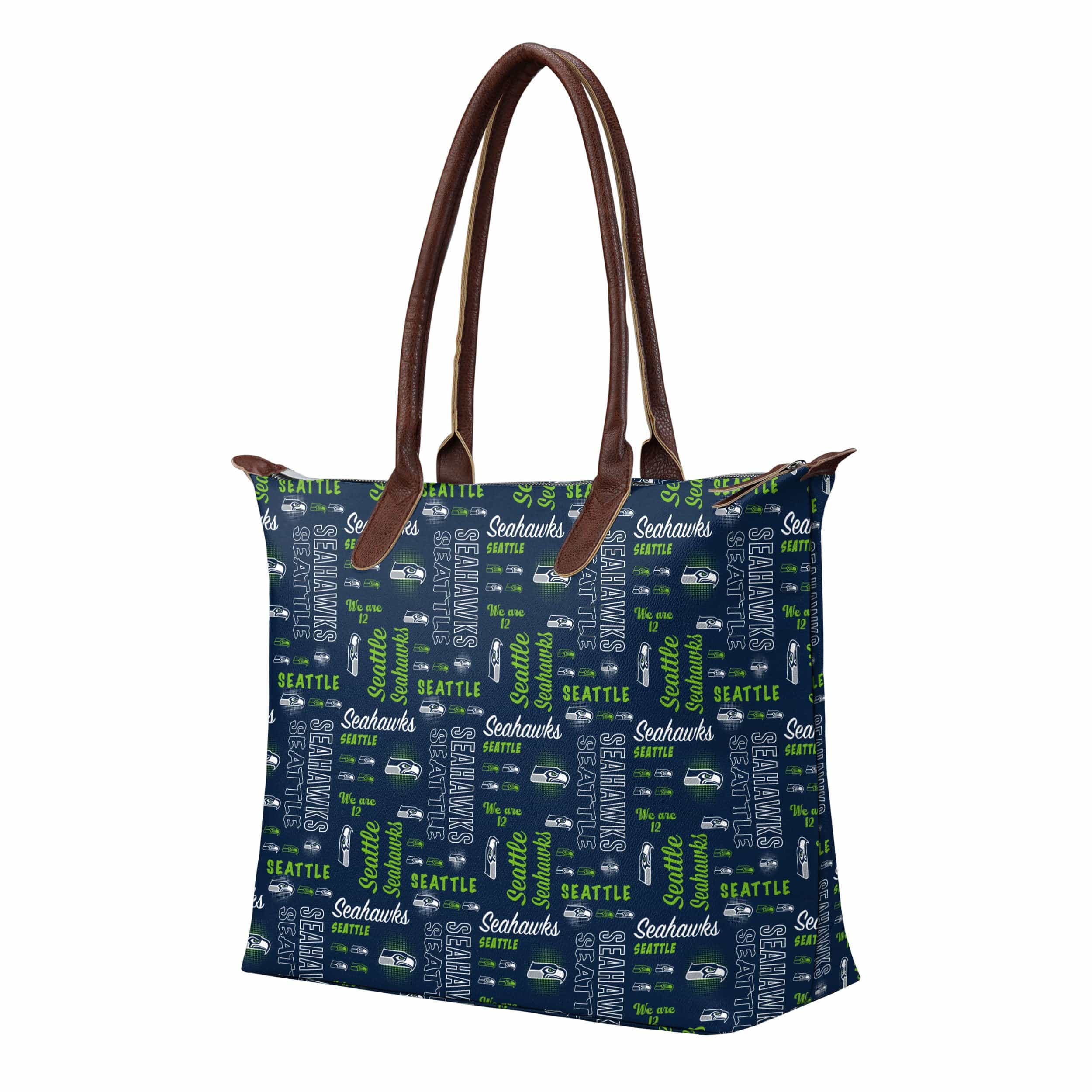 Seattle Seahawks NFL Spirited Style Printed Collection Tote Bag - Image 2
