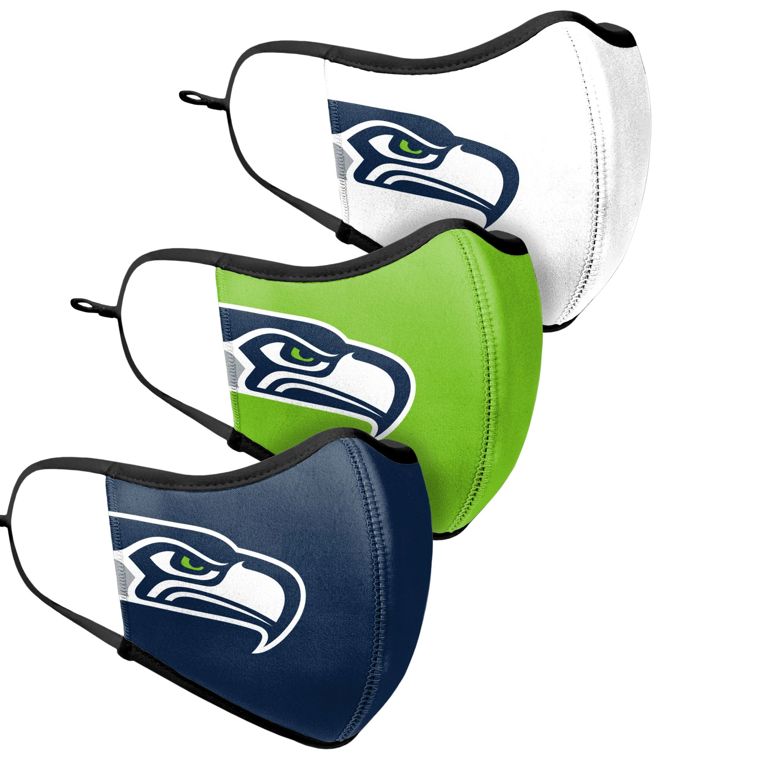 Seattle Seahawks NFL Sport 3 Pack Face Cover - Image 3