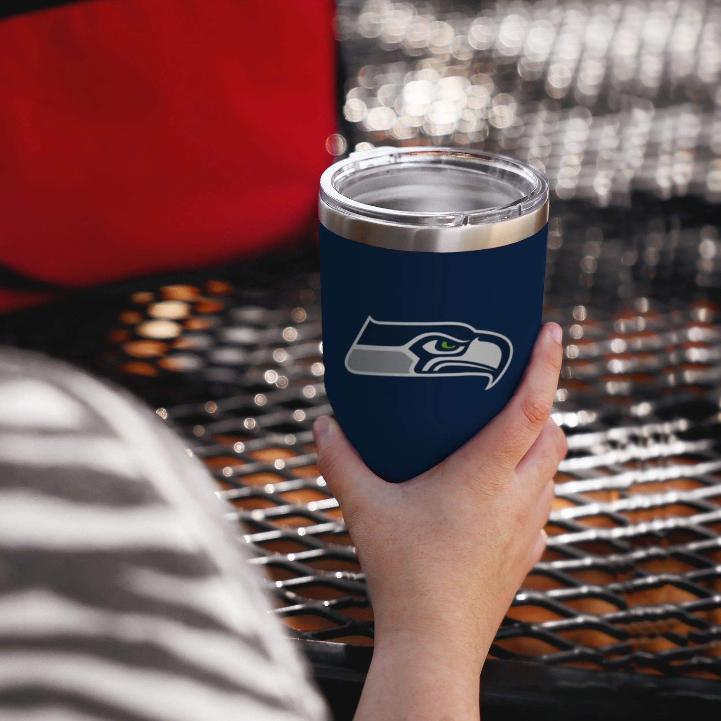 Seattle Seahawks NFL Team Logo 30 oz Tumbler - Image 2