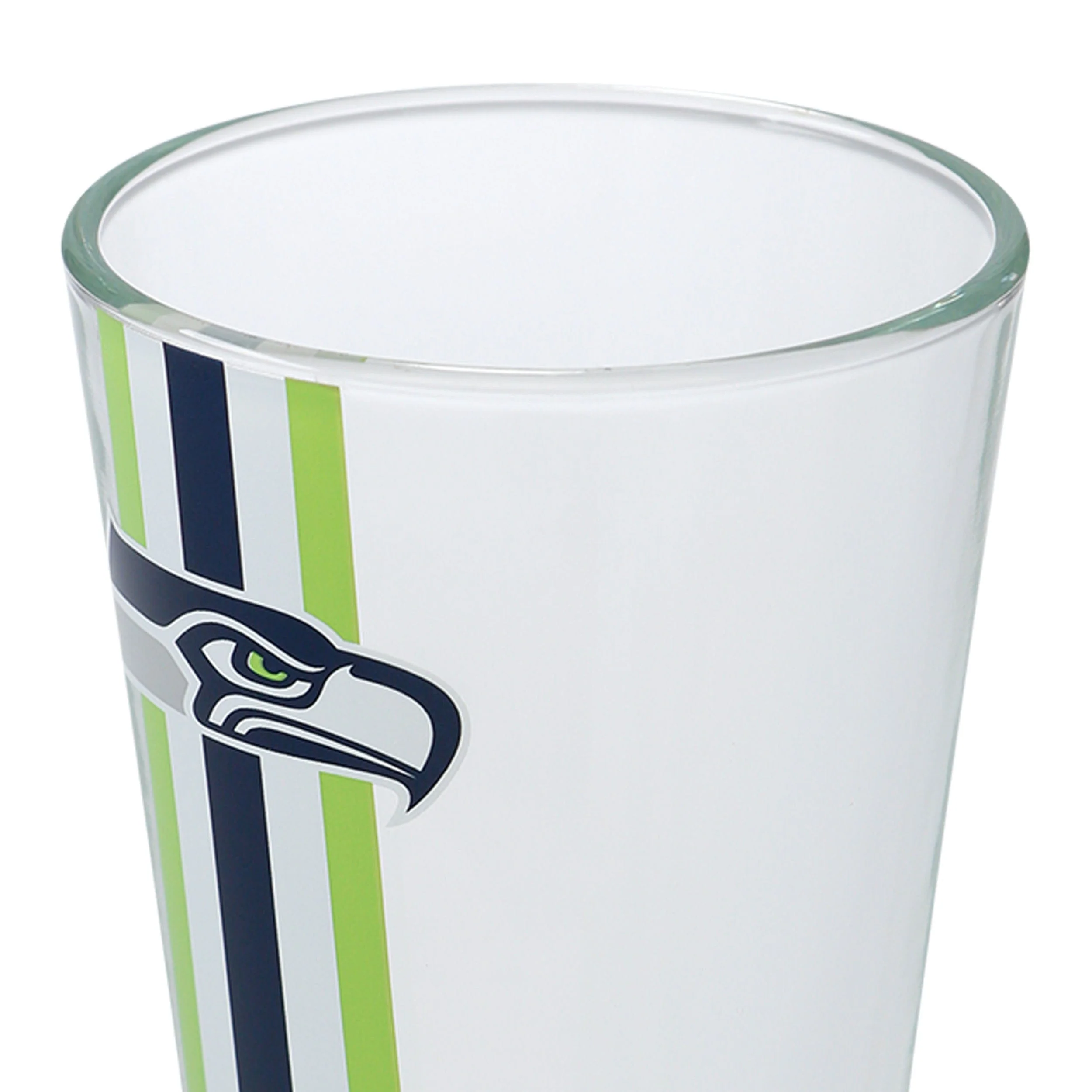 Seattle Seahawks NFL Team Stripe Pint Glass - Image 4