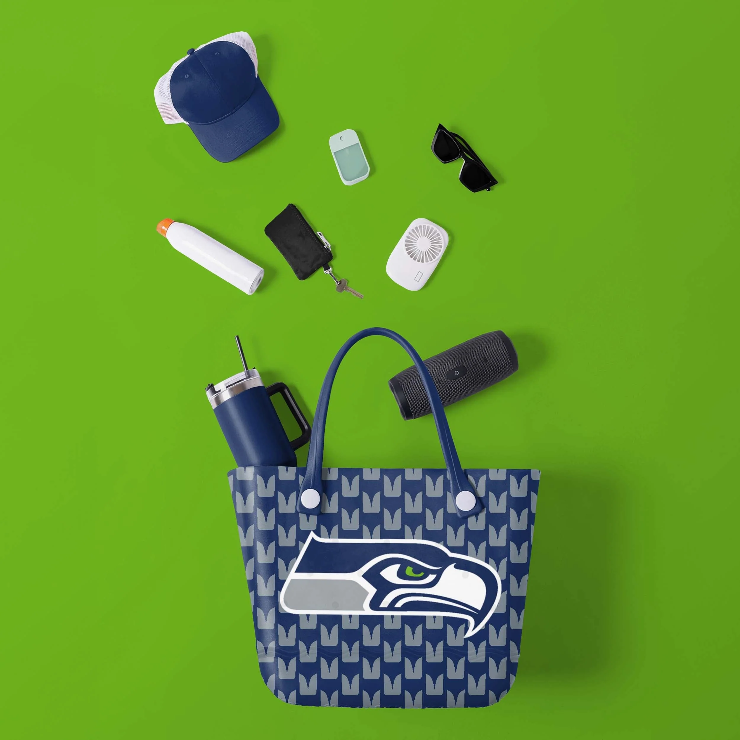 Seattle Seahawks NFL Thematic Tailgate Tote Bag - Image 2