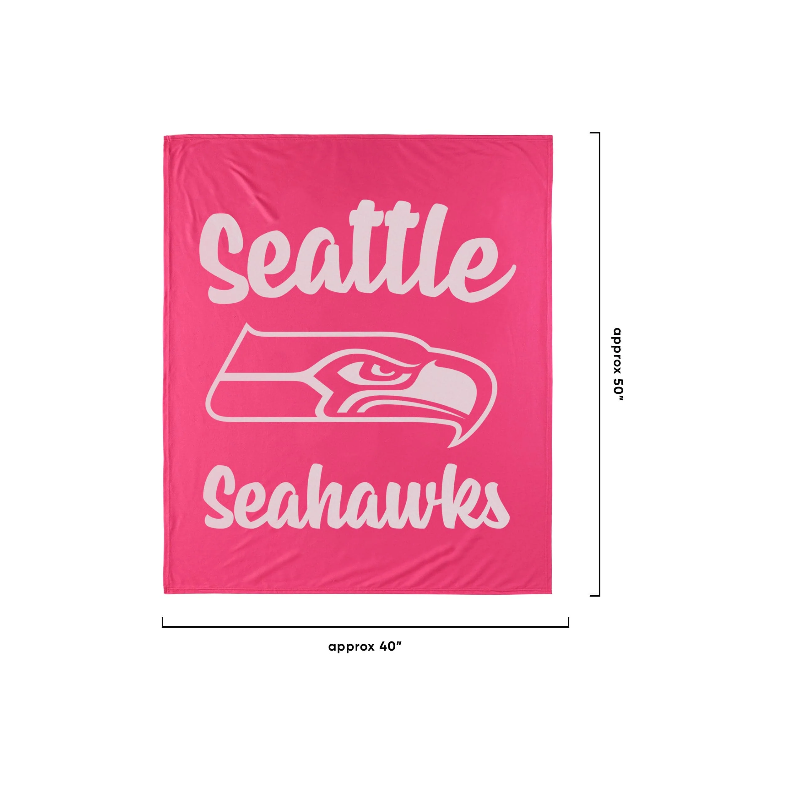 Seattle Seahawks NFL Throw Blanket With Plush Unicorn - Image 2