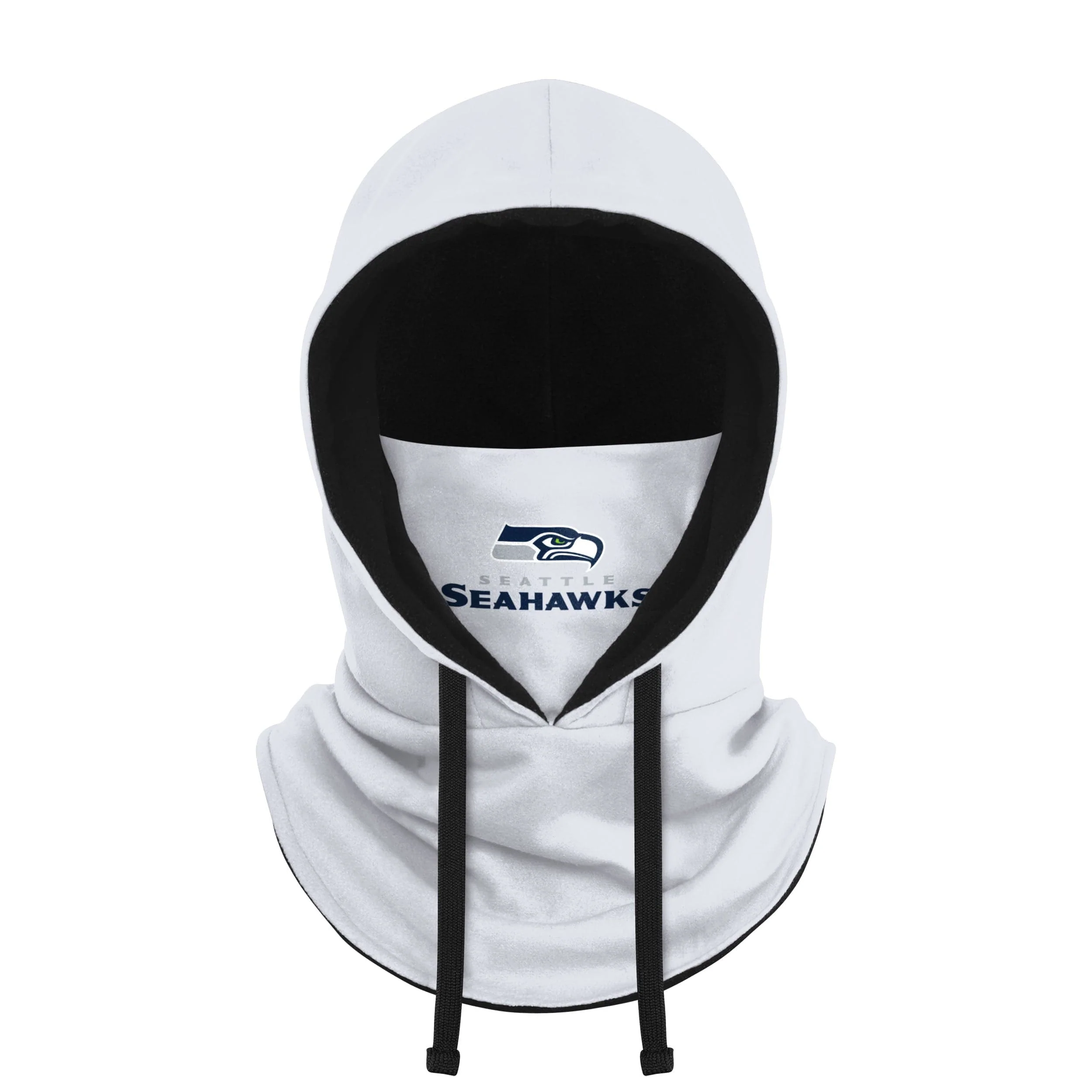 Seattle Seahawks NFL White Drawstring Hooded Gaiter