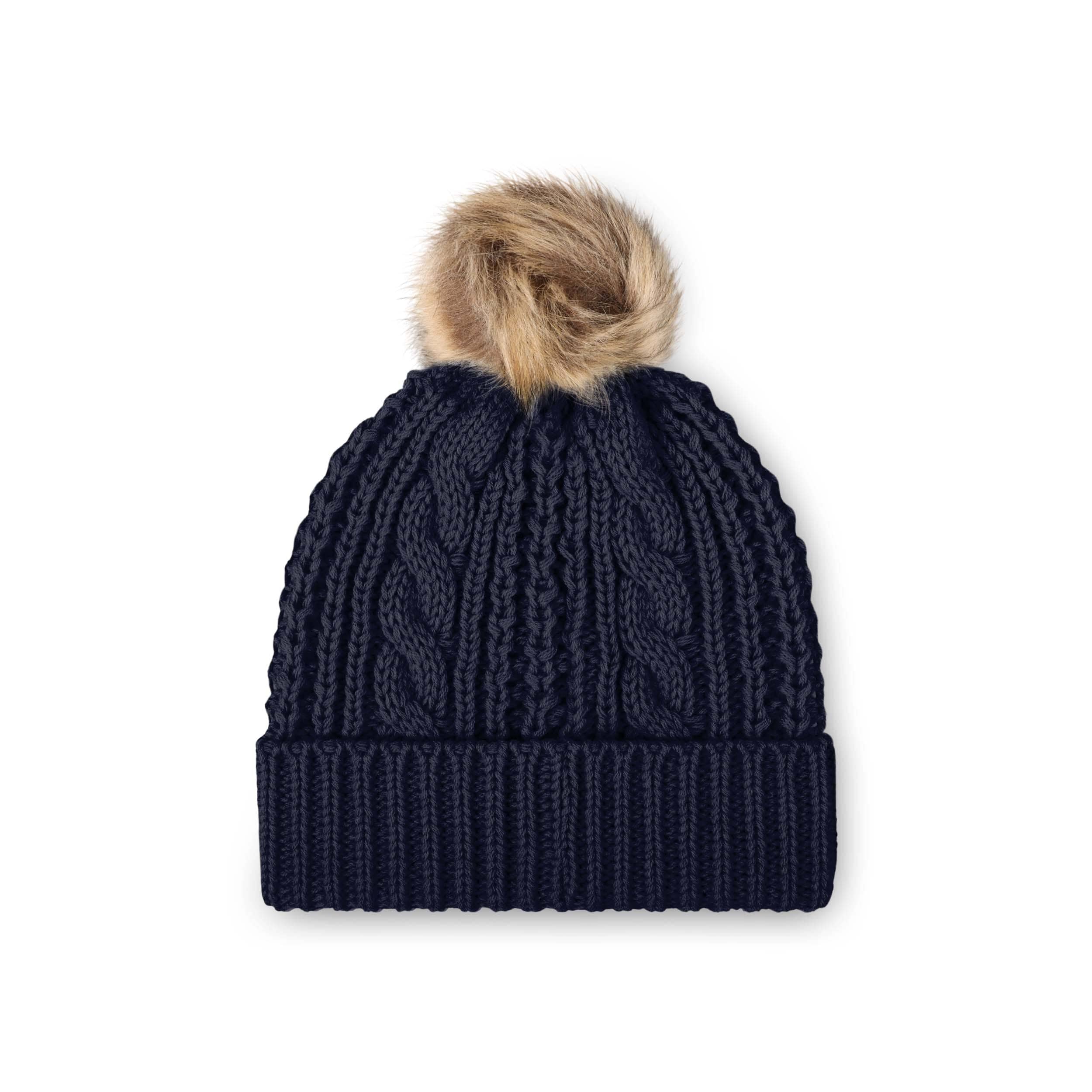 Seattle Seahawks NFL Womens Faux Fur Pom Beanie - Image 2