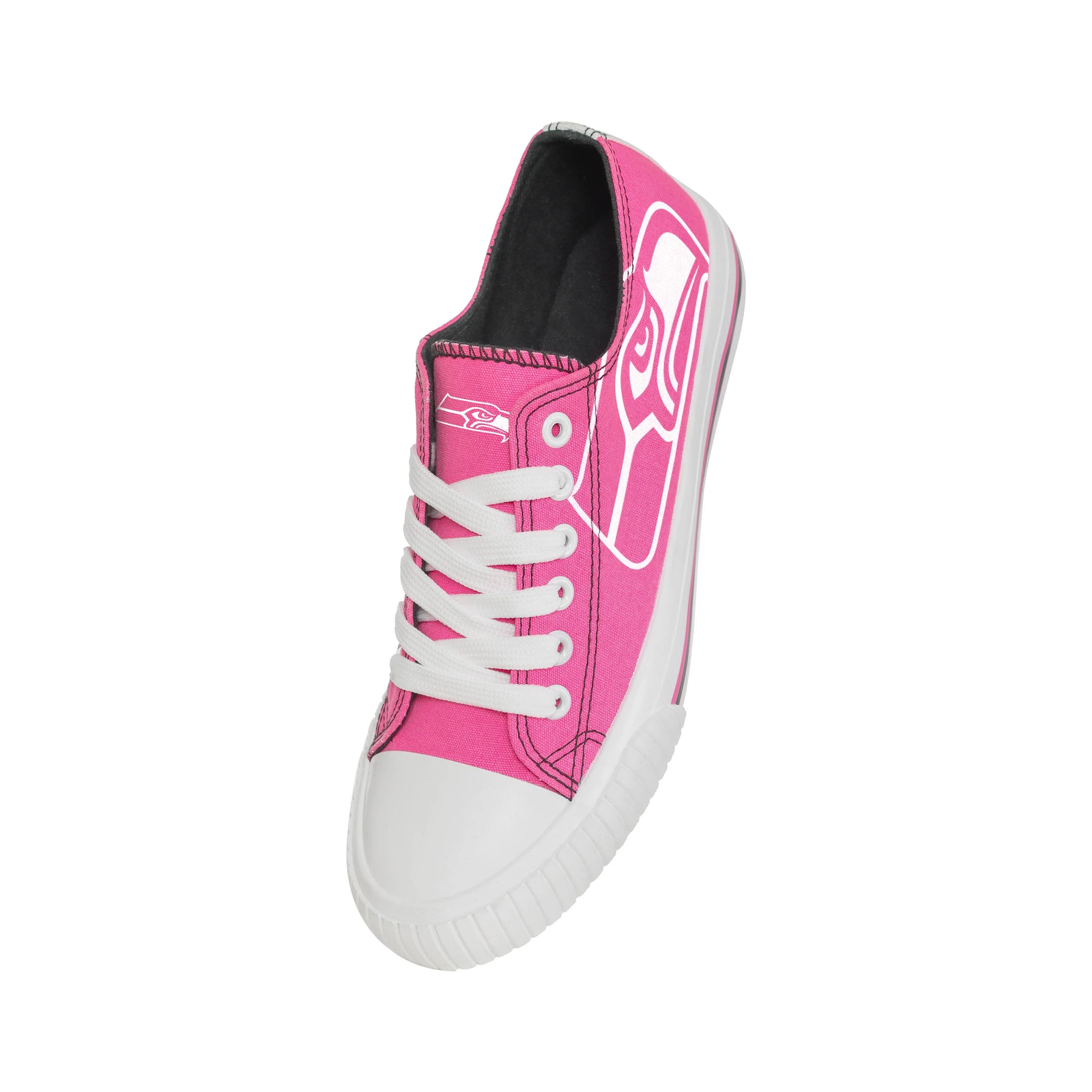 Seattle Seahawks NFL Womens Highlights Low Top Canvas Shoe - Image 3