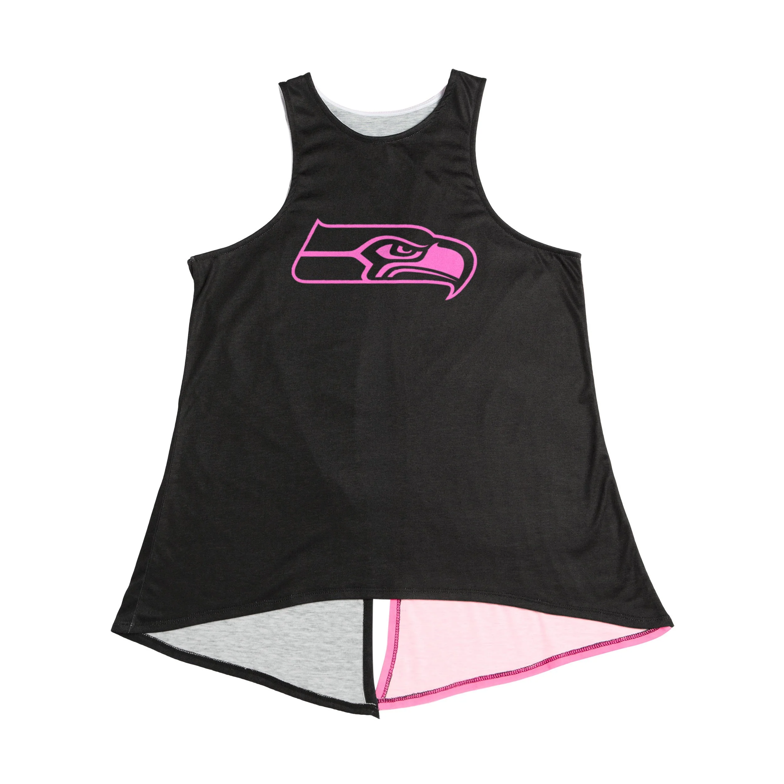 Seattle Seahawks NFL Womens Highlights Tie-Breaker Sleeveless Top - Image 4