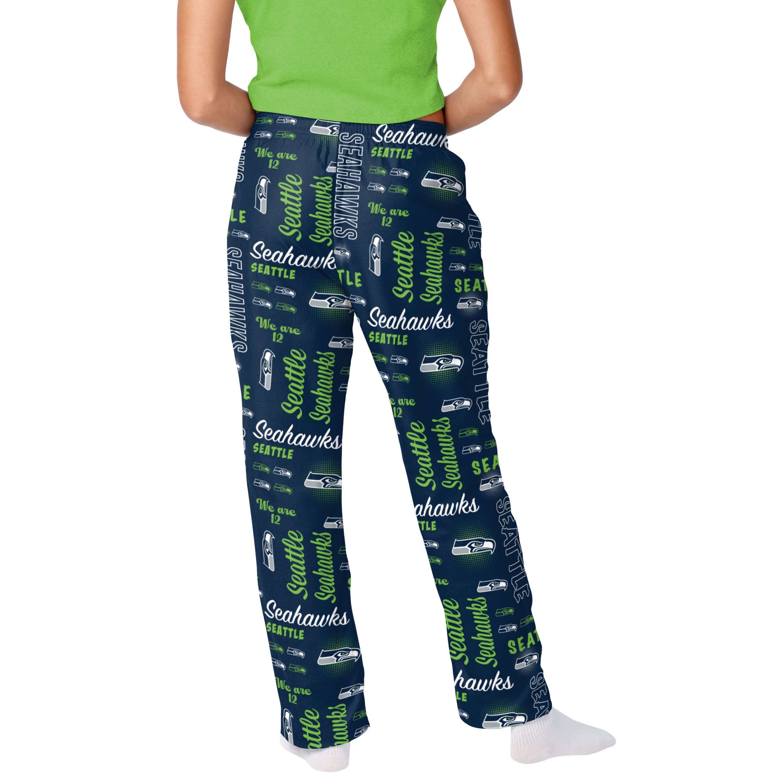 Seattle Seahawks NFL Womens Mini Print Lounge Pants - Image 2