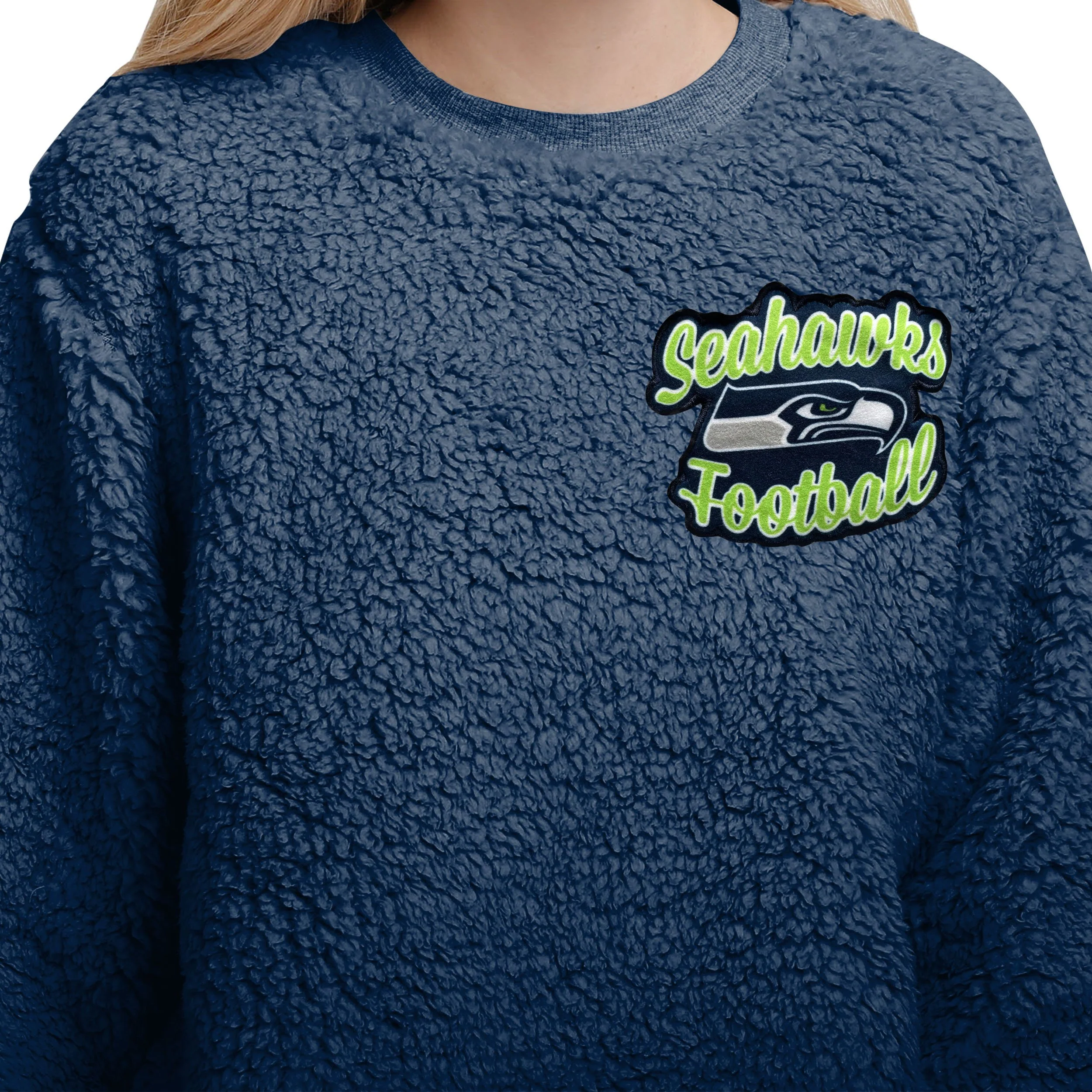 Seattle Seahawks NFL Womens Sherpa Lounge Set - Image 3