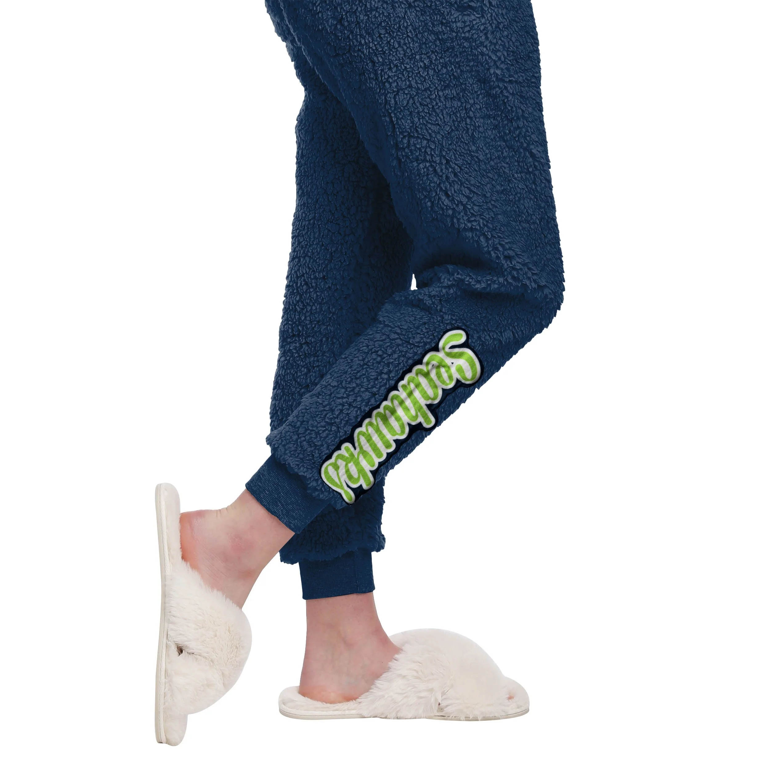 Seattle Seahawks NFL Womens Sherpa Lounge Set - Image 5