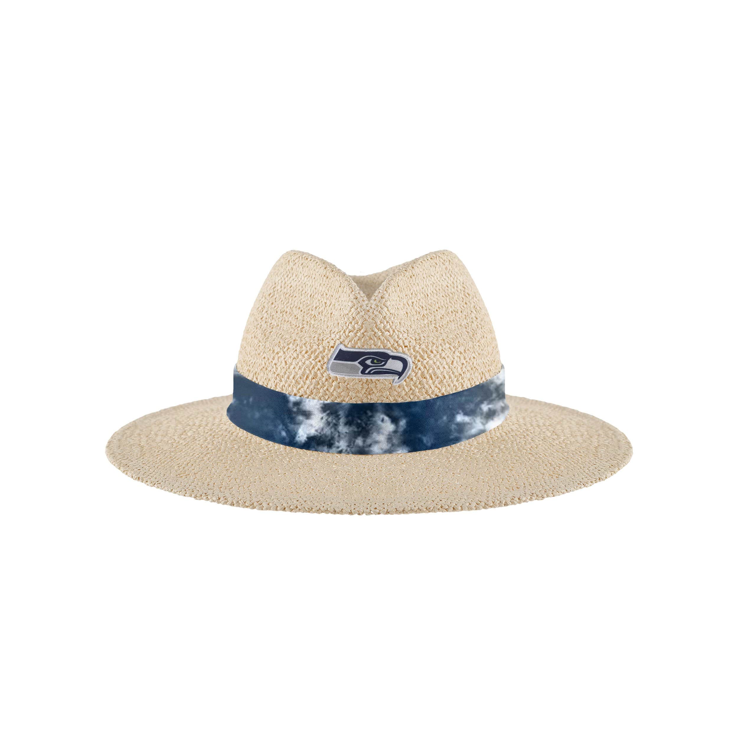 Seattle Seahawks NFL Womens Tie-Dye Ribbon Straw Hat