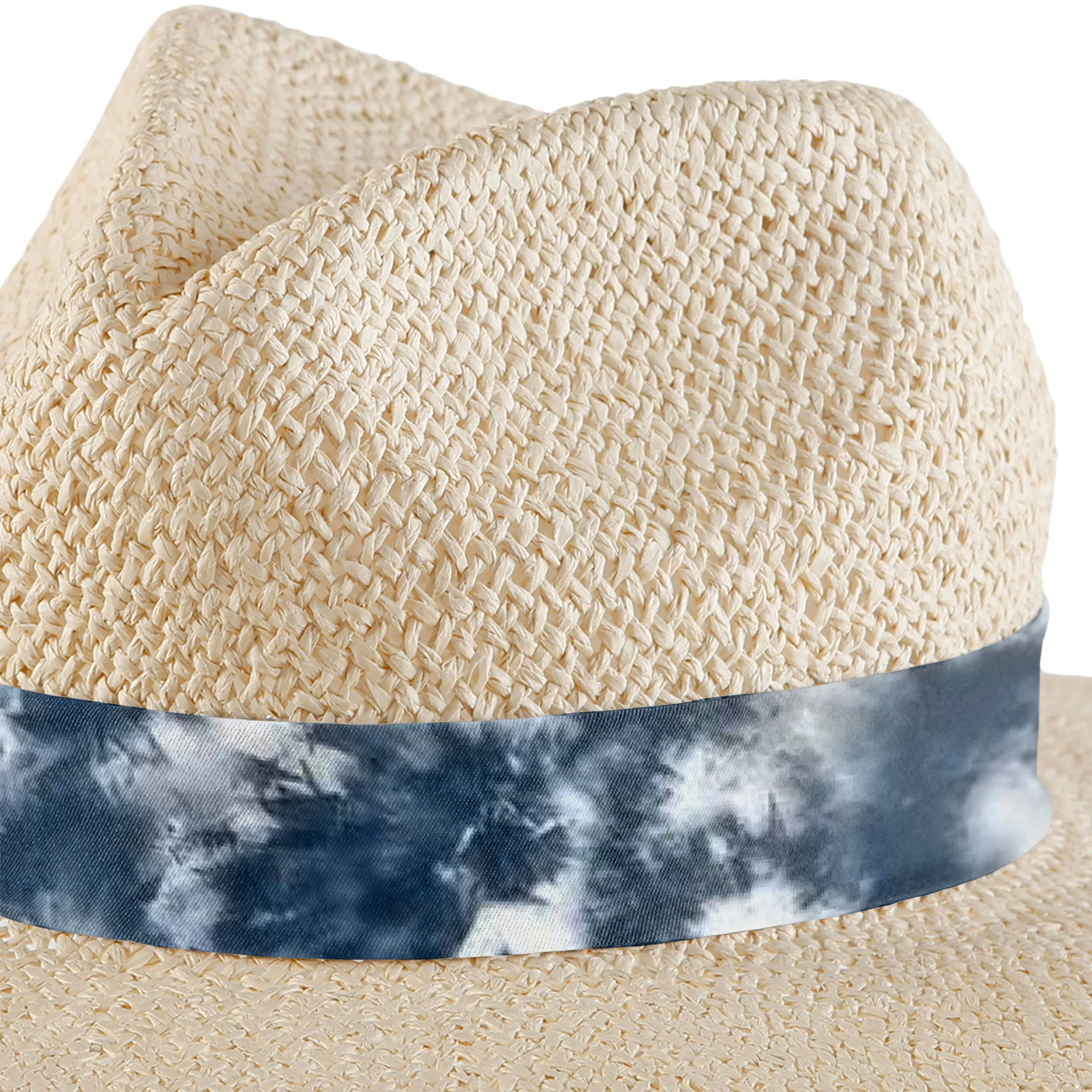 Seattle Seahawks NFL Womens Tie-Dye Ribbon Straw Hat - Image 3