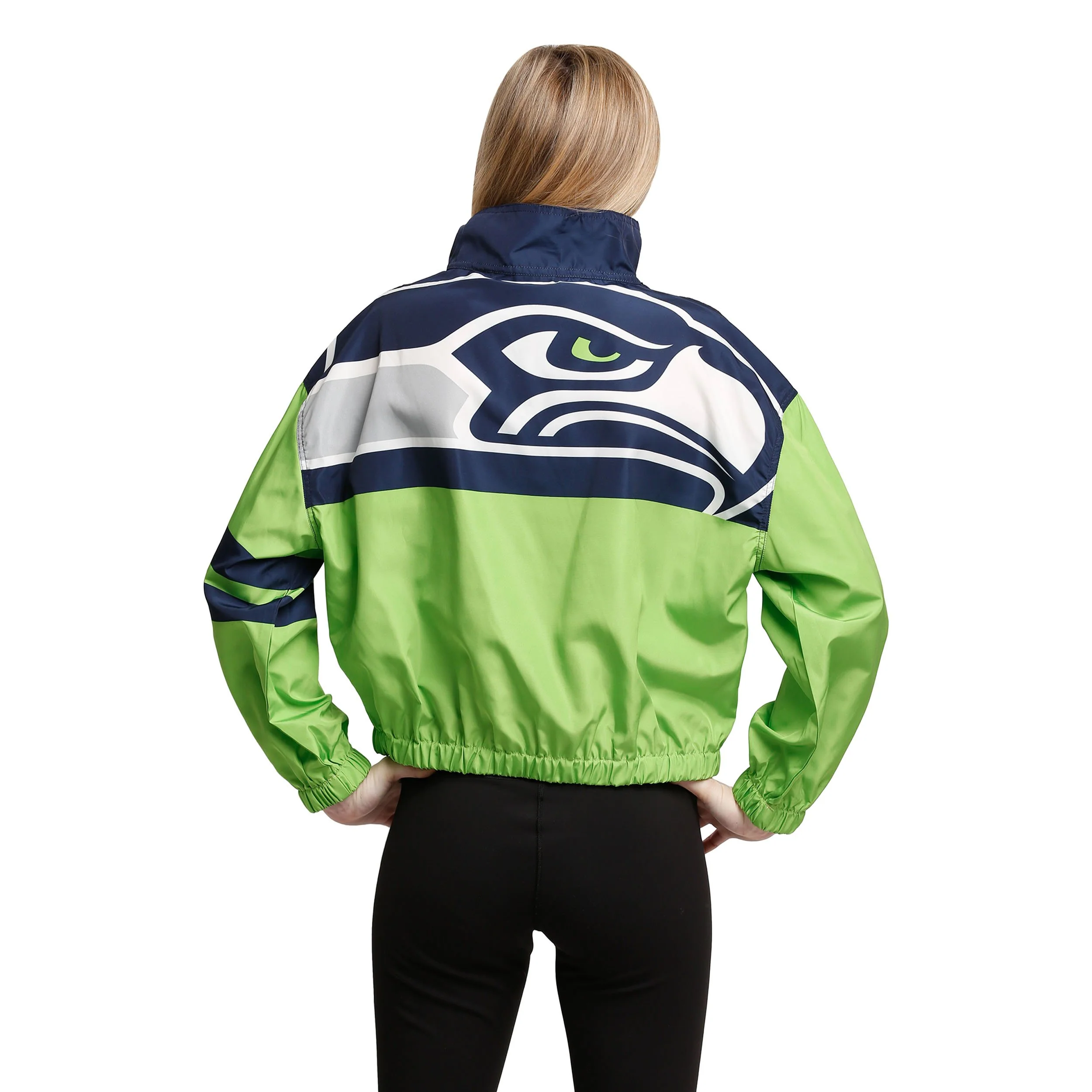 Seattle Seahawks NFL Womens Winning Play Windbreaker - Image 2