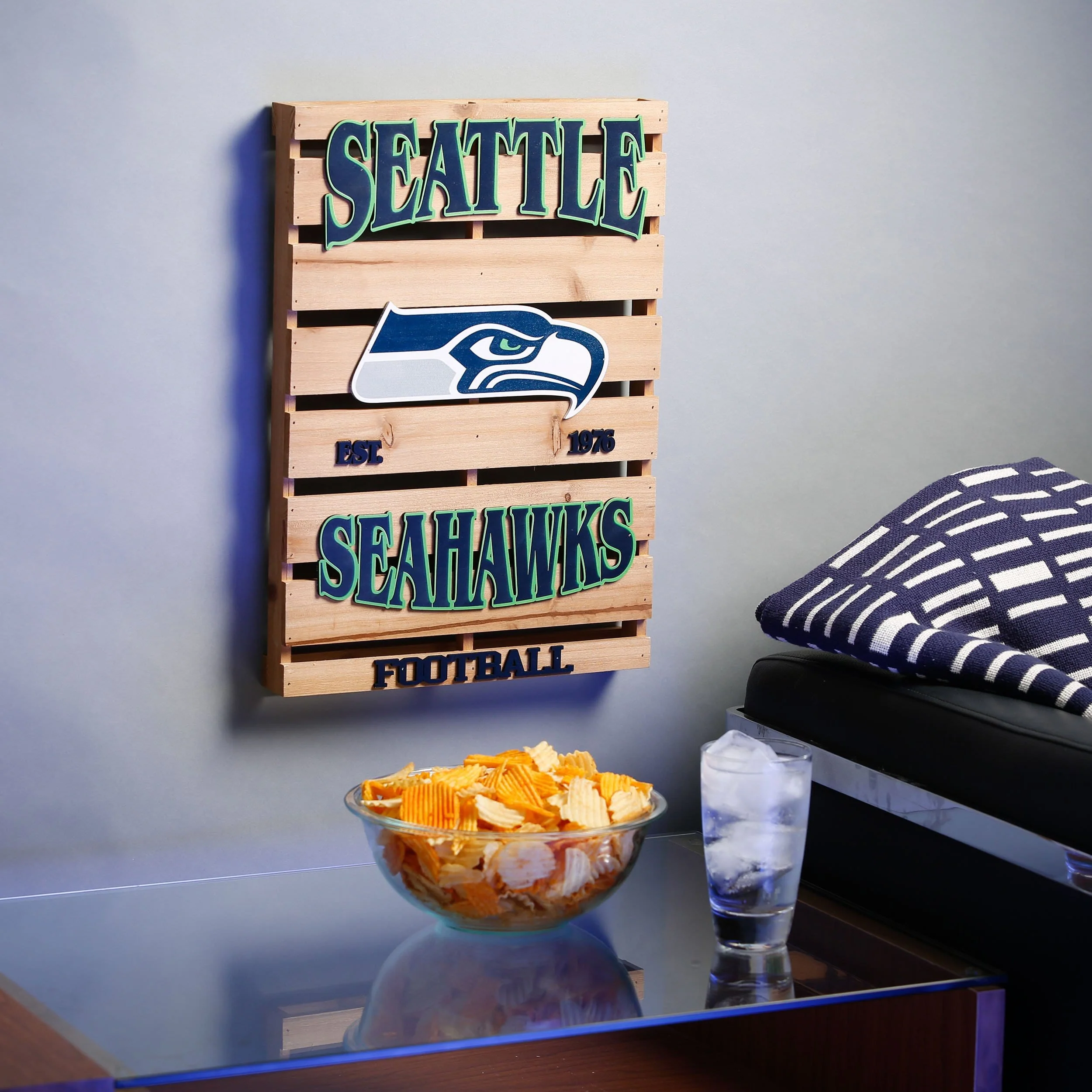 Seattle Seahawks NFL Wood Pallet Sign - Image 2