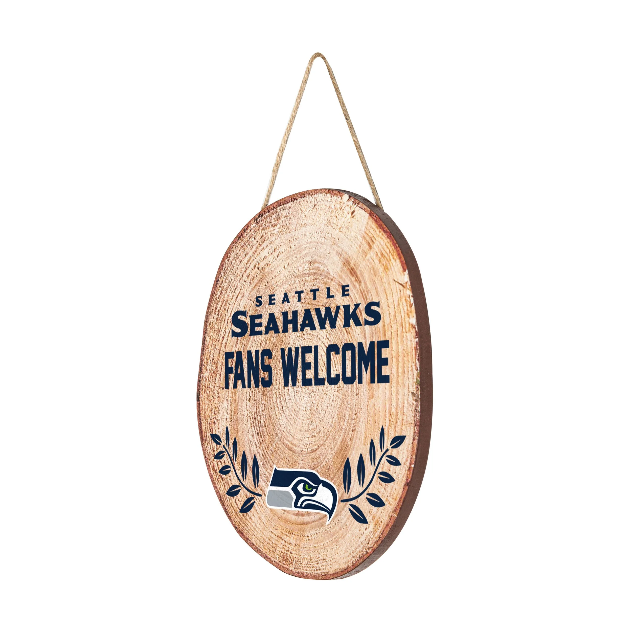Seattle Seahawks NFL Wood Stump Sign - Image 2