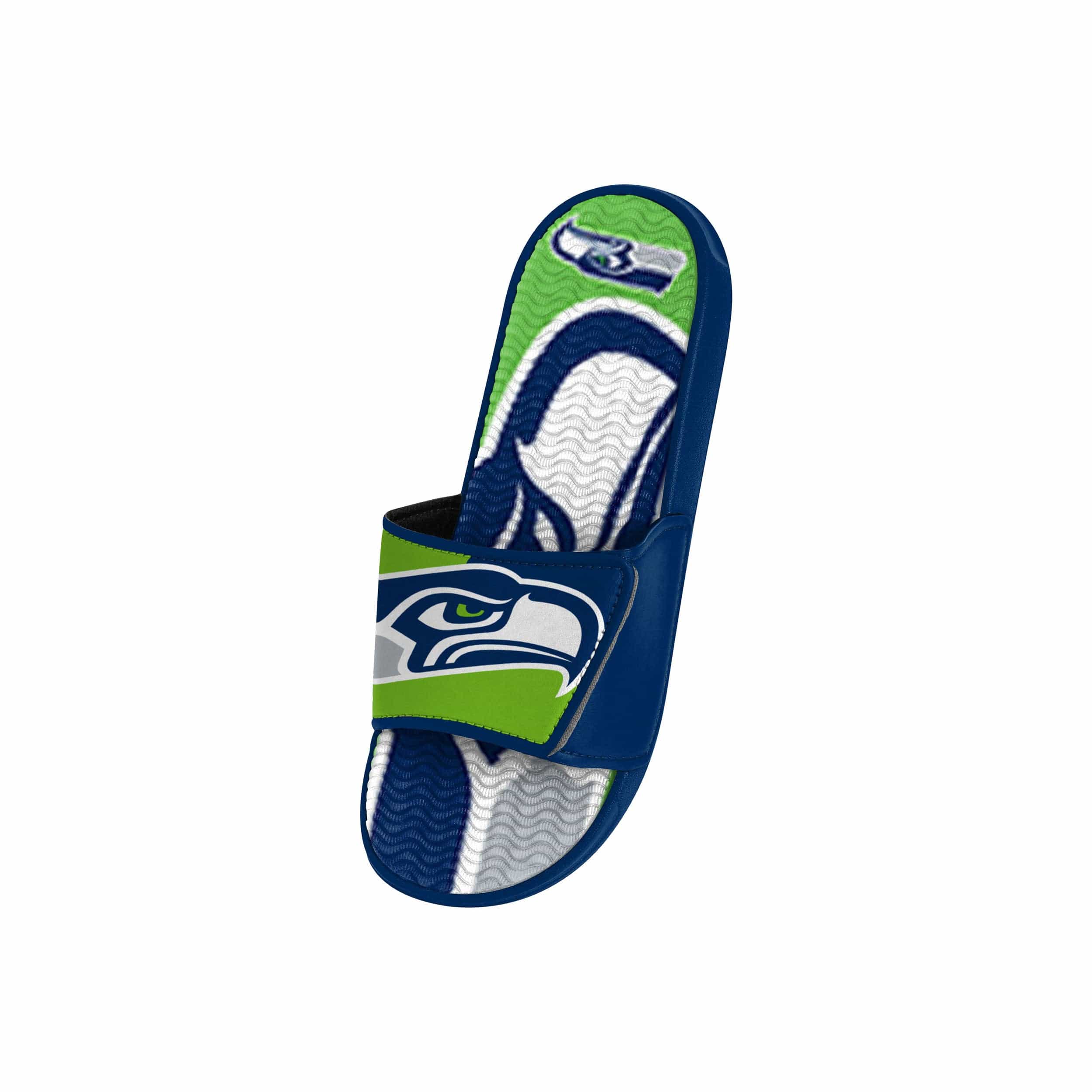 Seattle Seahawks NFL Youth Colorblock Big Logo Gel Slide - Image 3