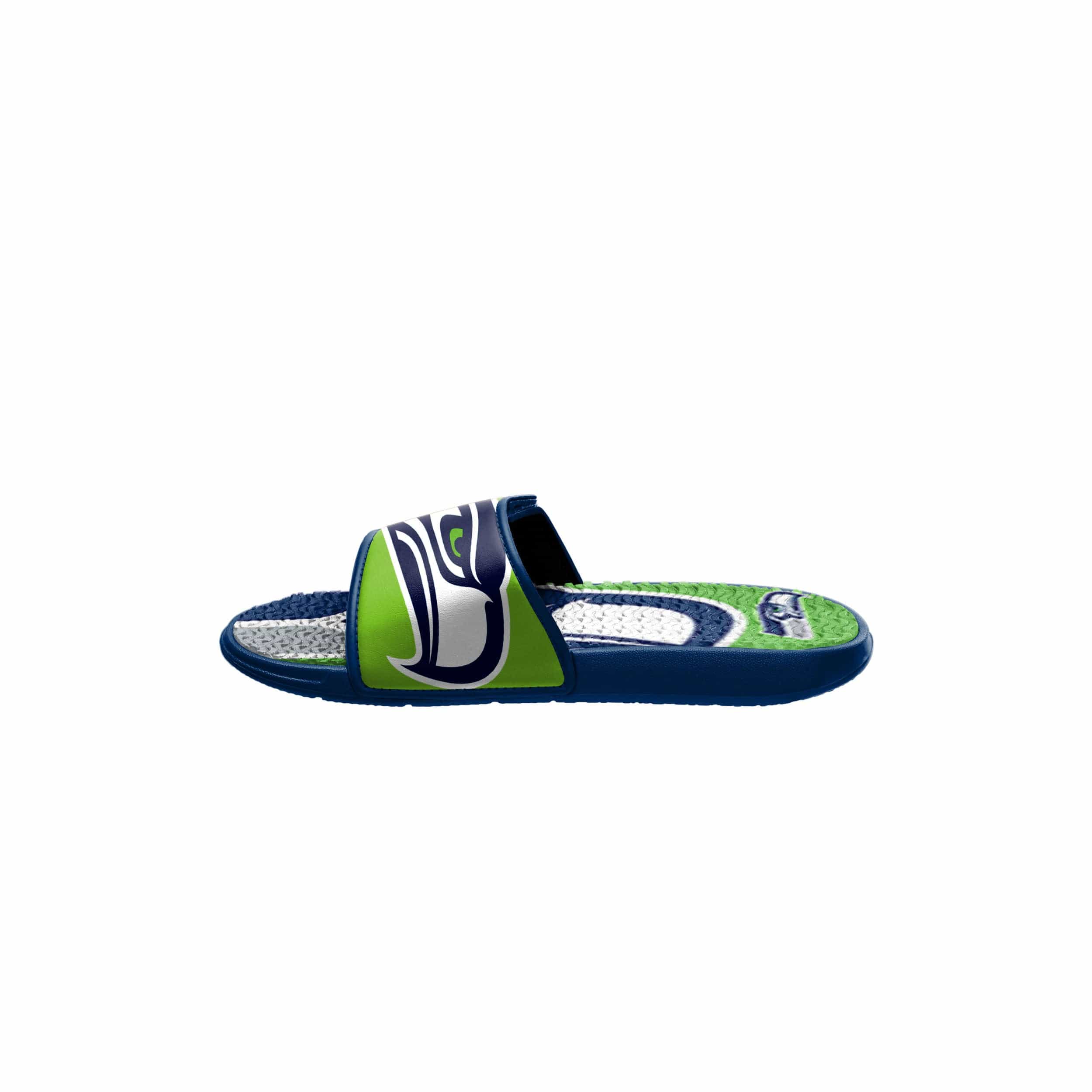Seattle Seahawks NFL Youth Colorblock Big Logo Gel Slide - Image 4