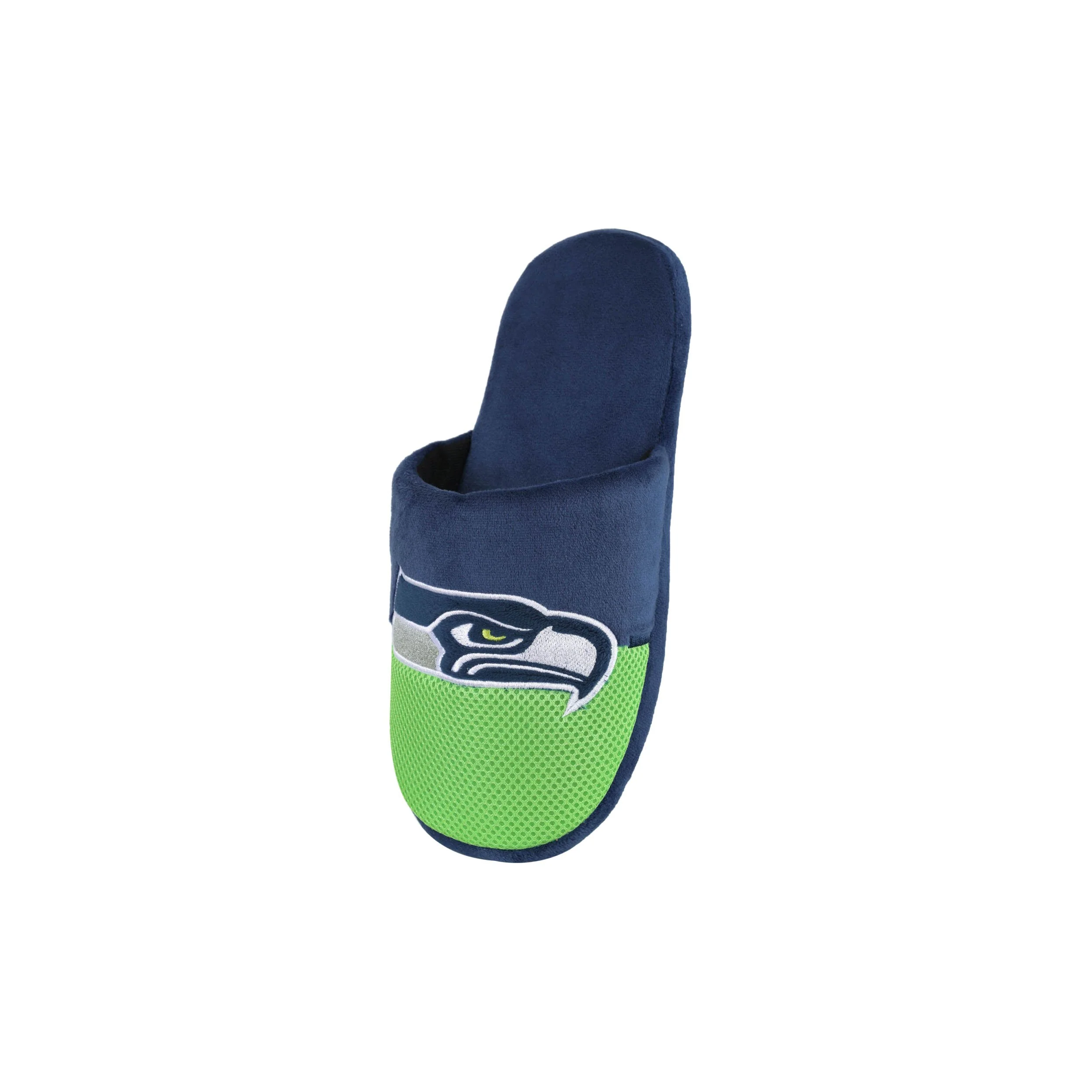 Seattle Seahawks NFL Youth Logo Staycation Slippers - Image 2