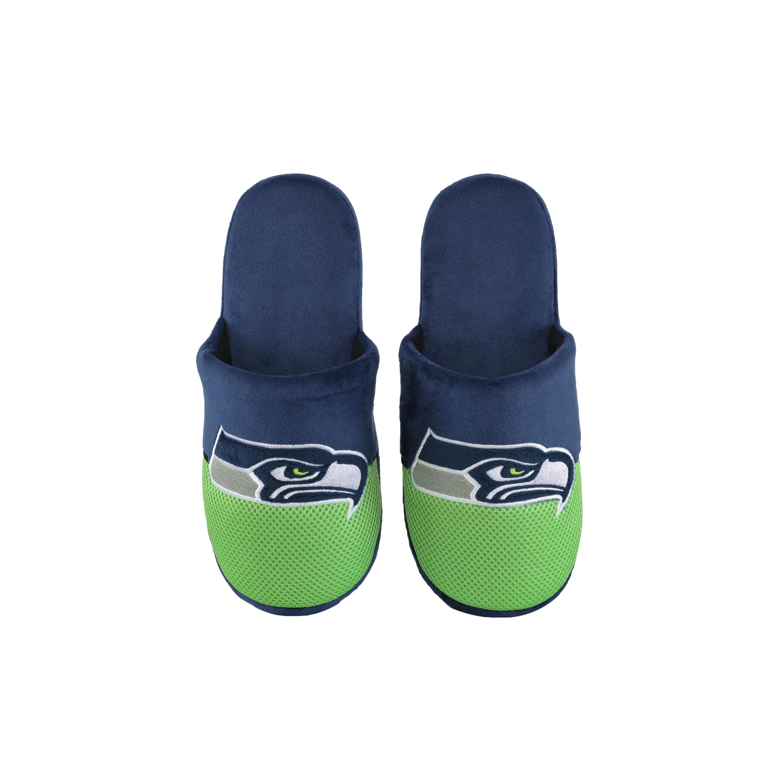 Seattle Seahawks NFL Youth Logo Staycation Slippers - Image 4