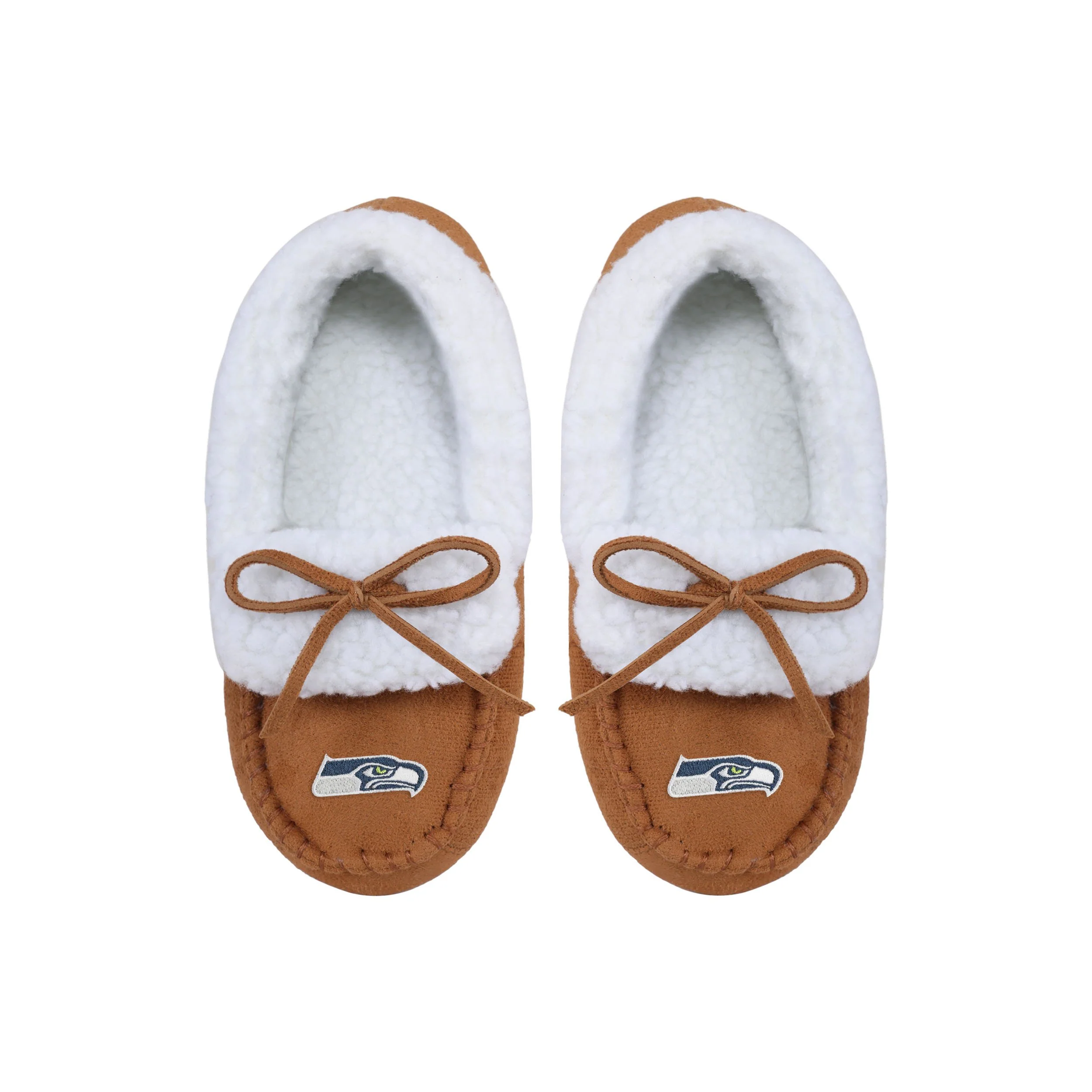 Seattle Seahawks NFL Youth Moccasin Slippers - Image 4