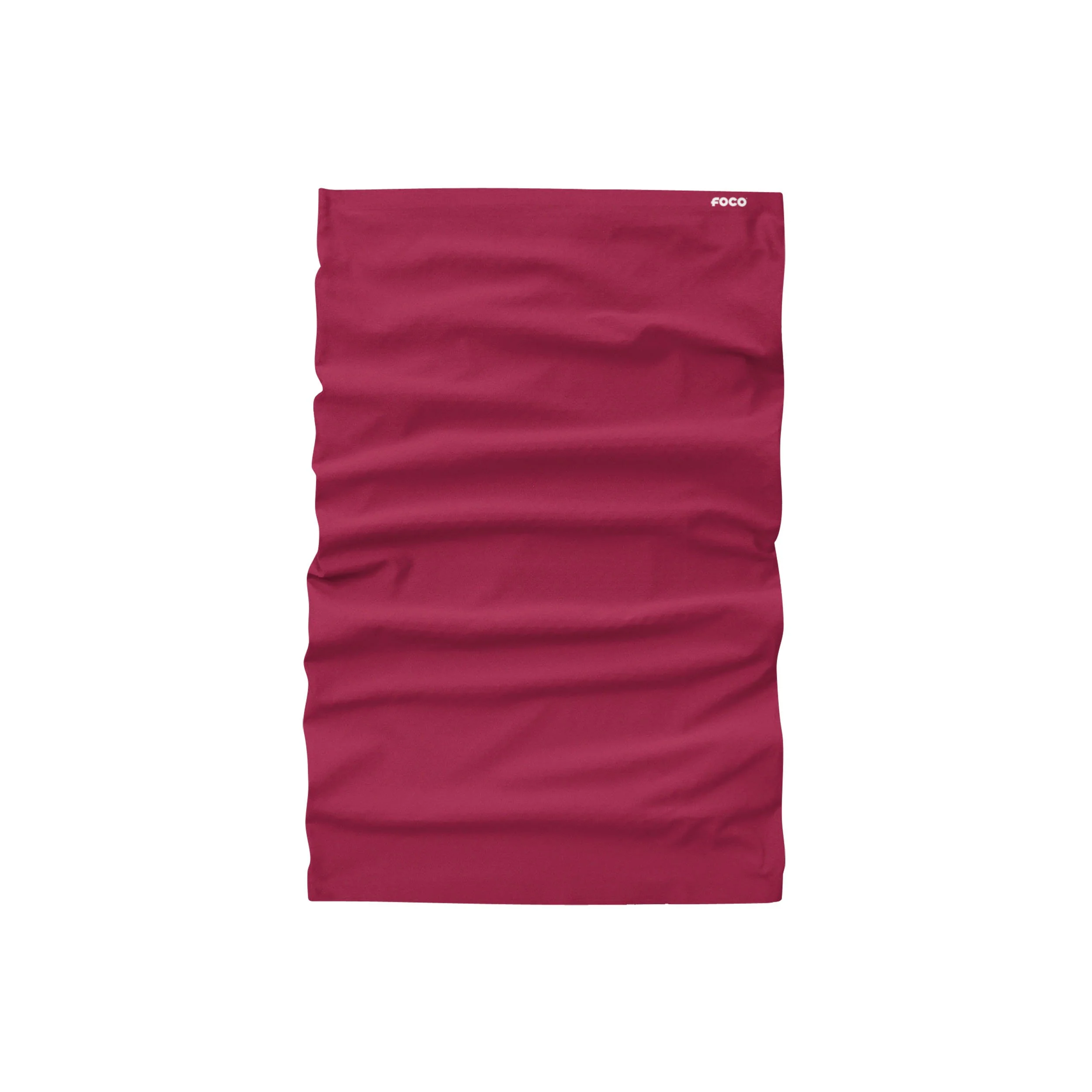Solid Maroon Gaiter Scarf - Image 2