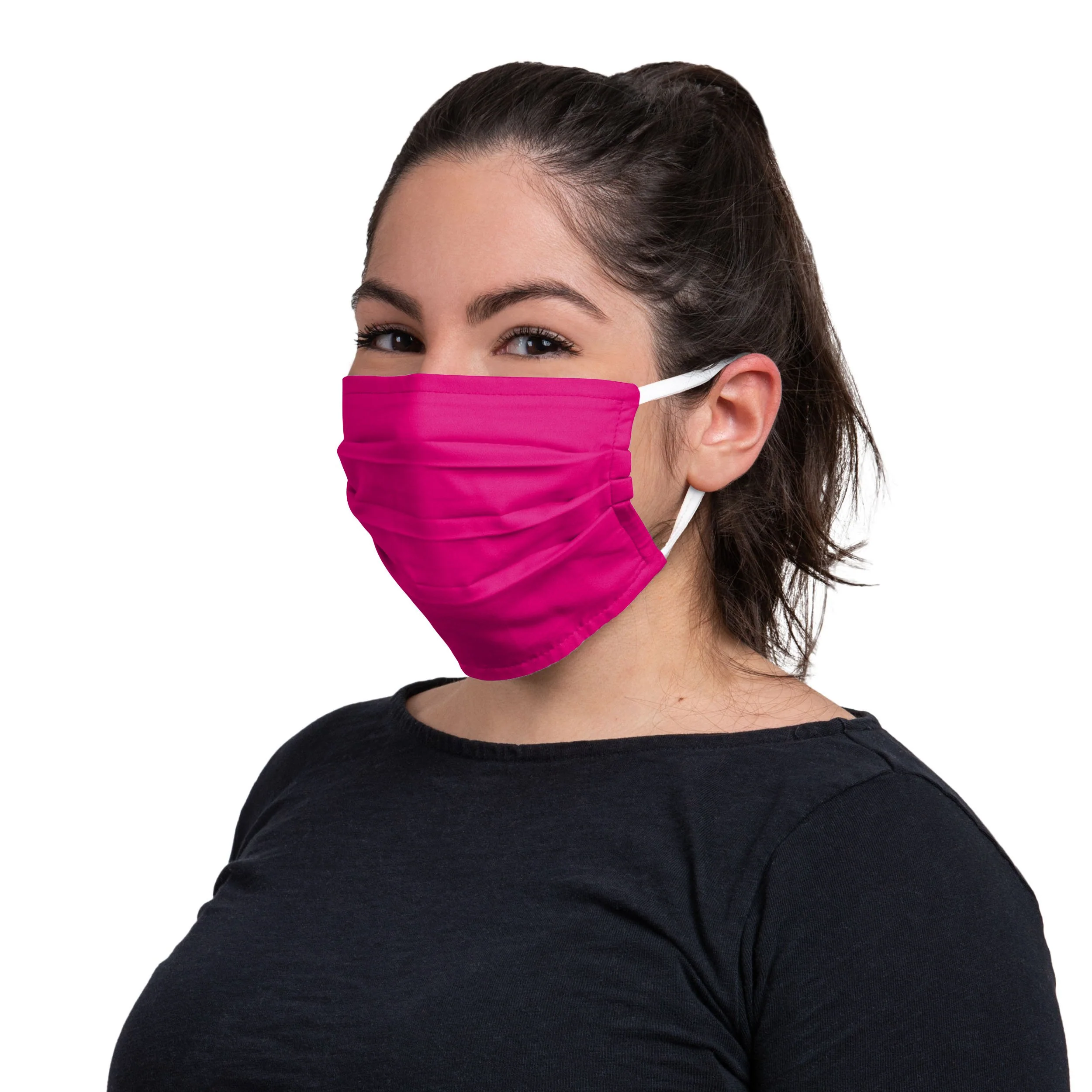 Solid Neon Pleated 3 Pack Face Cover - Image 3